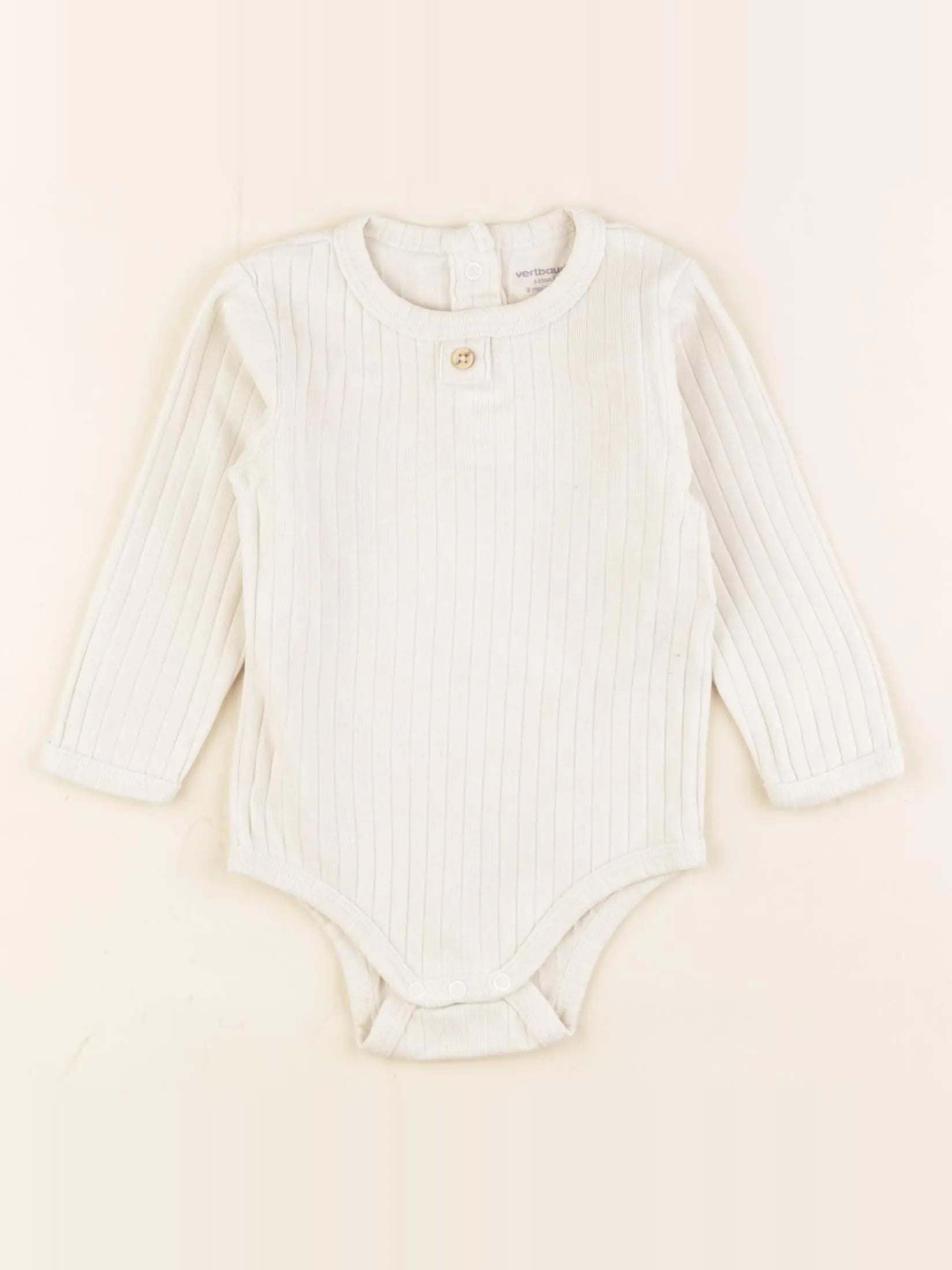 Vertbaudet - body beige - 9 mois