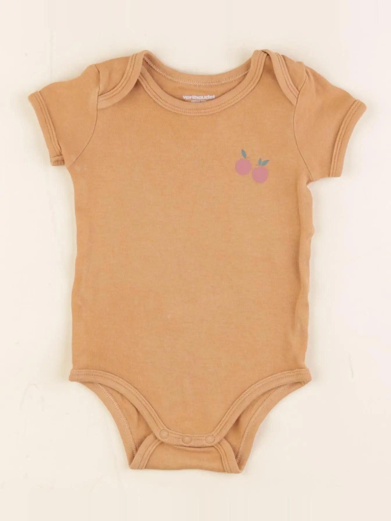 Vertbaudet - body marron - 9 mois