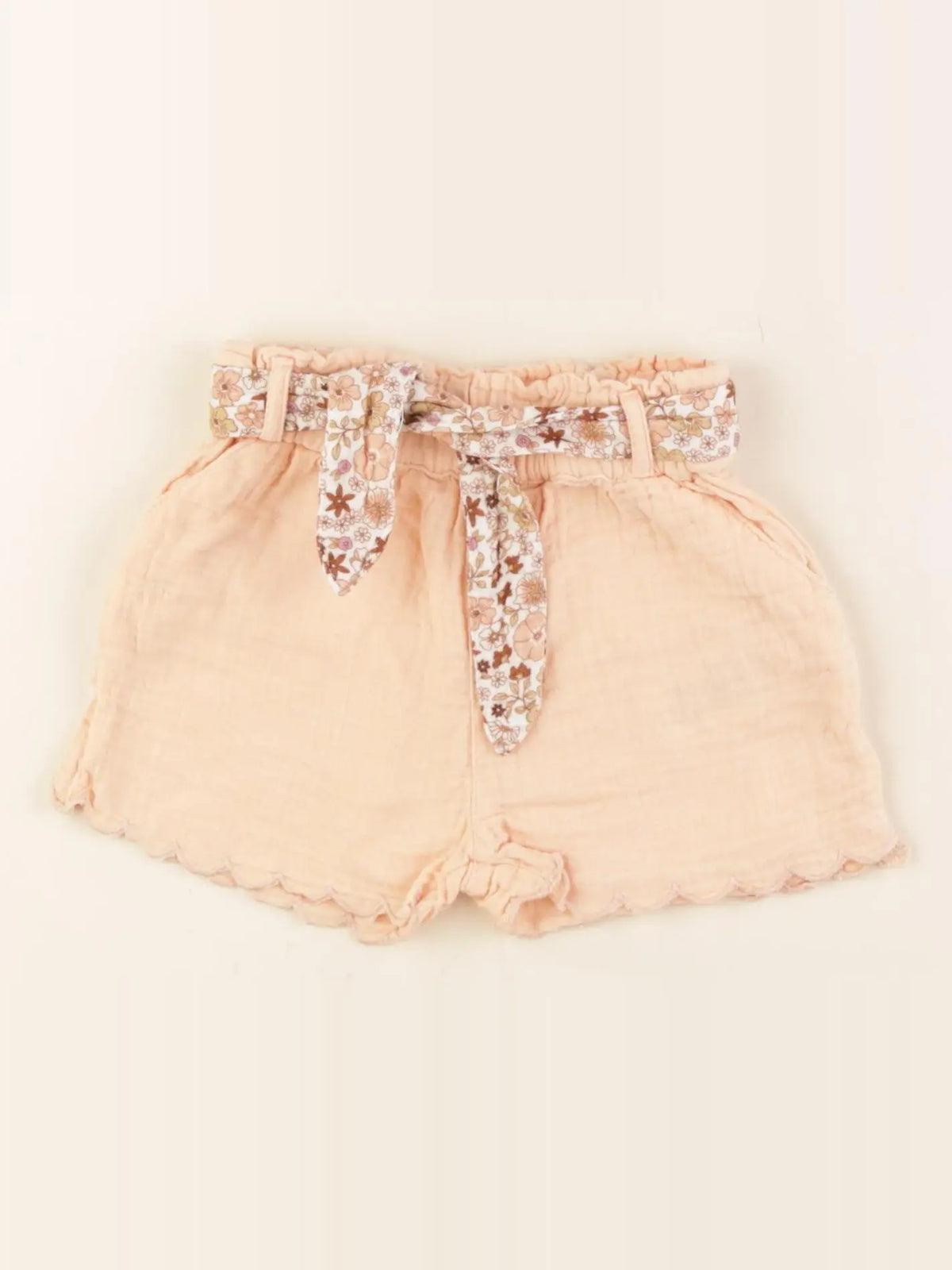 Vertbaudet - short orange - 9 mois