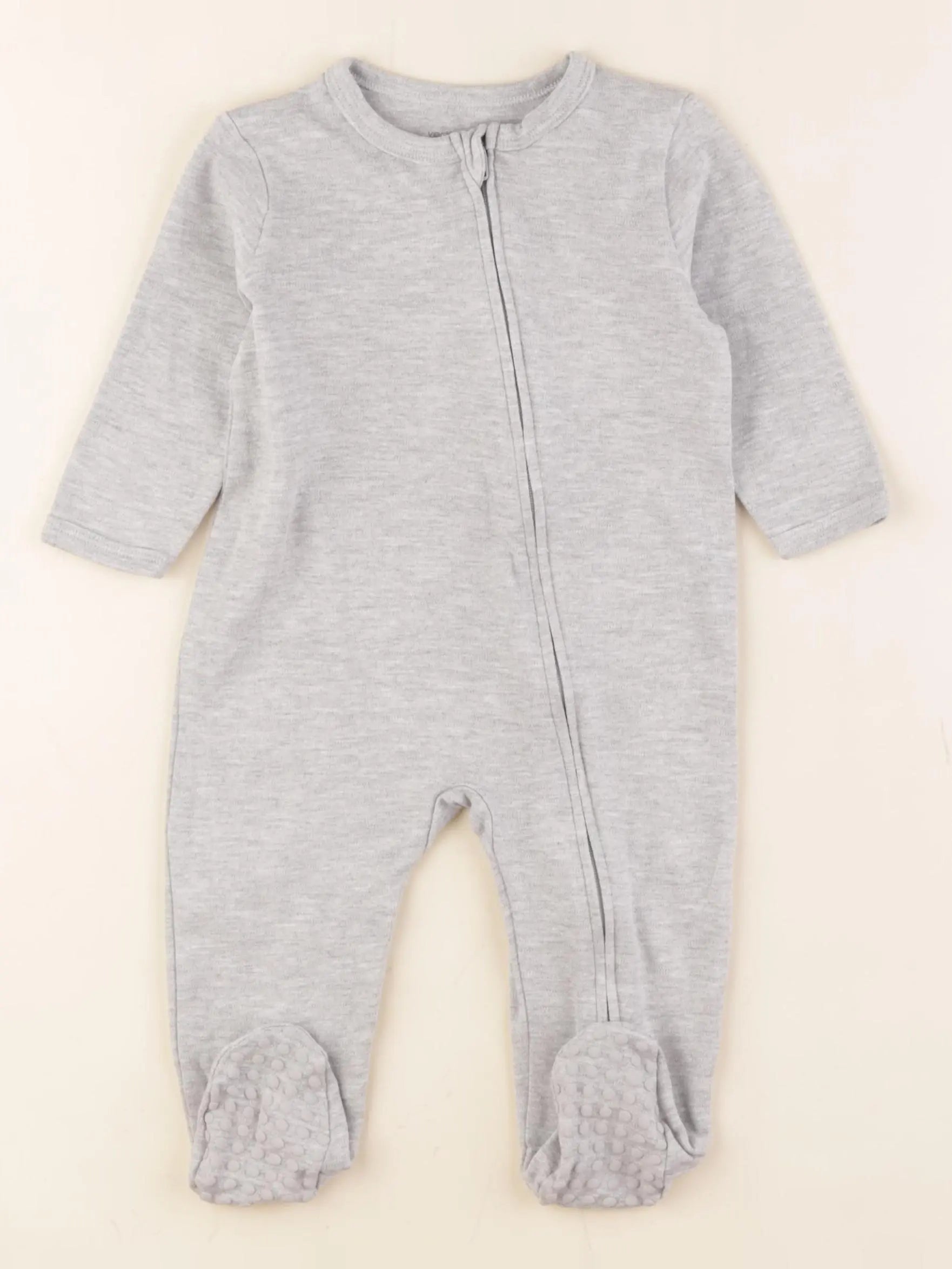 Vertbaudet - pyjama coton gris - 9 mois