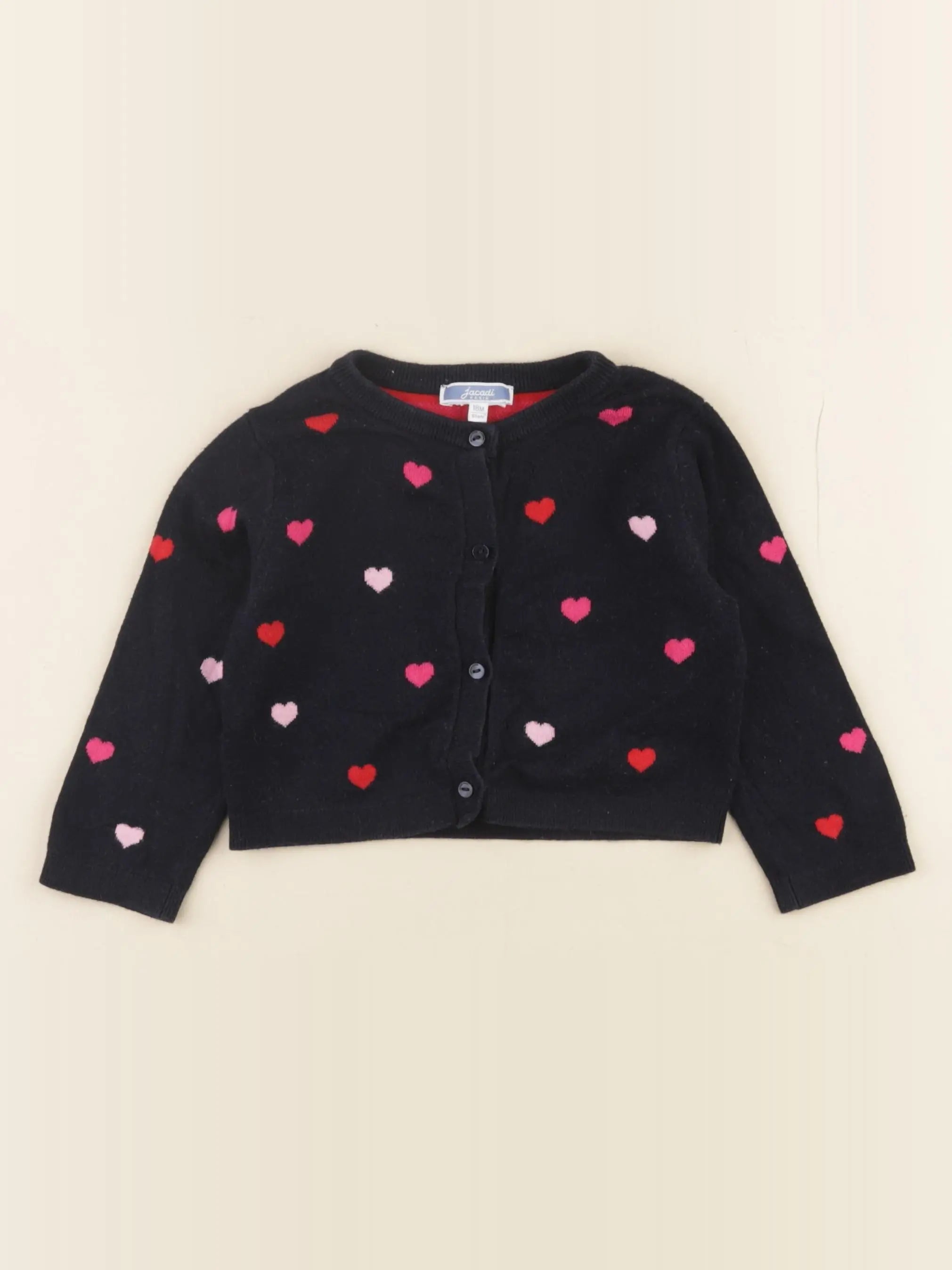 Jacadi - gilet bleu - 18 mois