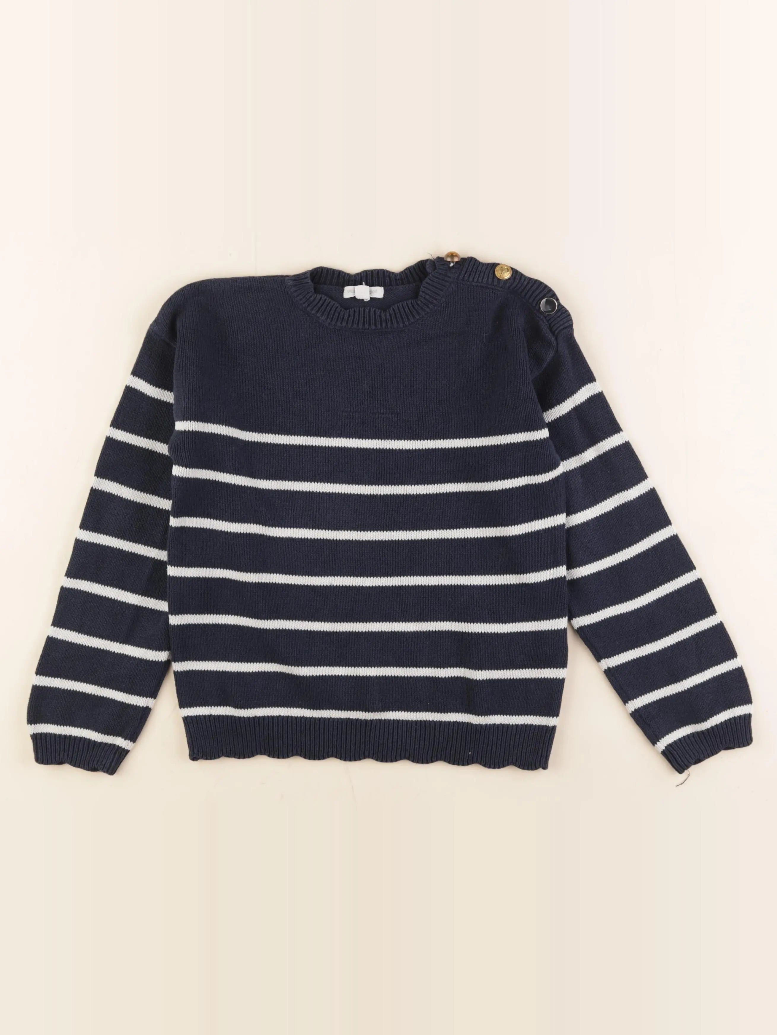 Vertbaudet - pull bleu - 8 ans