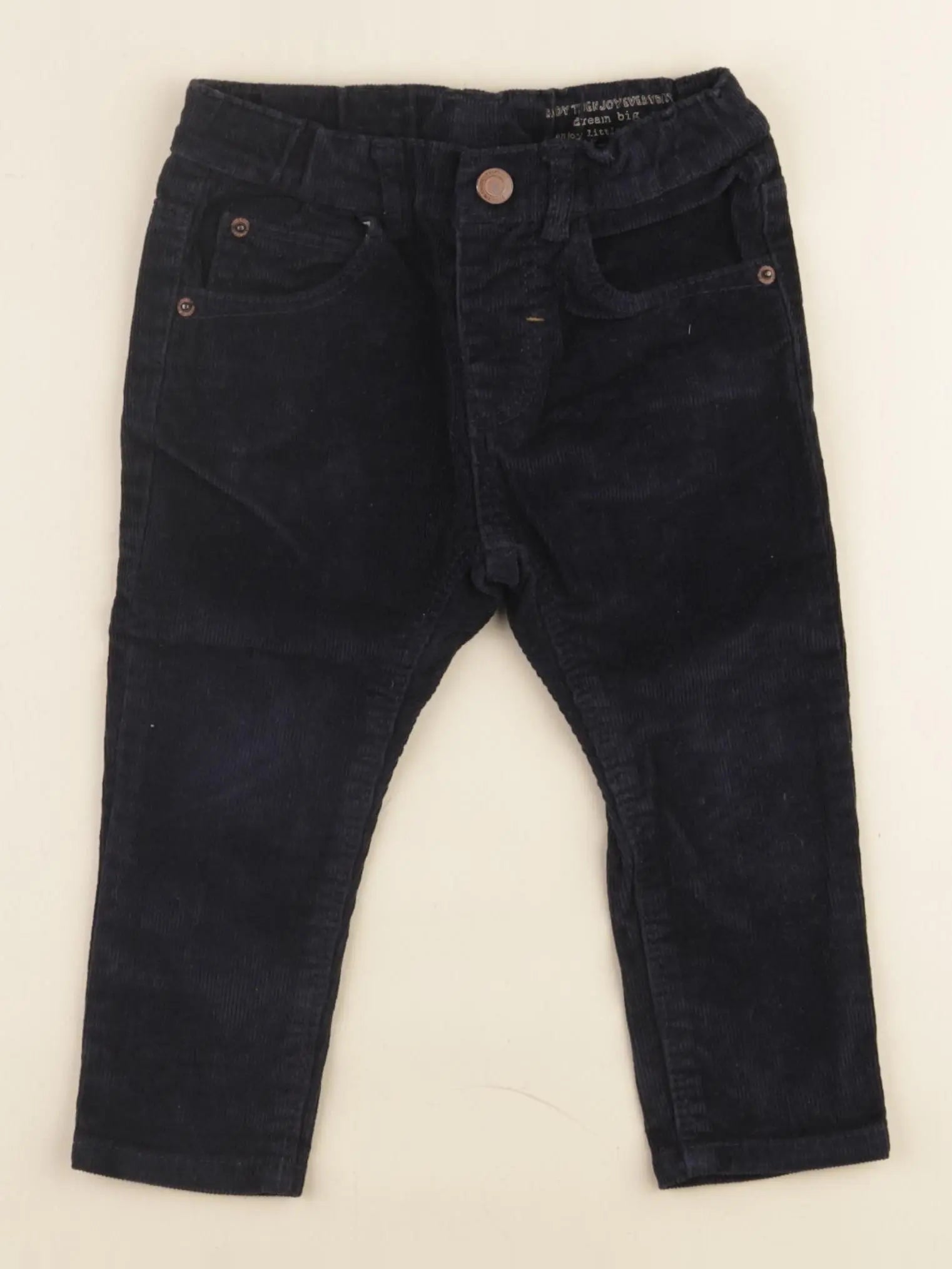 Zara - pantalon bleu - 12/18 mois