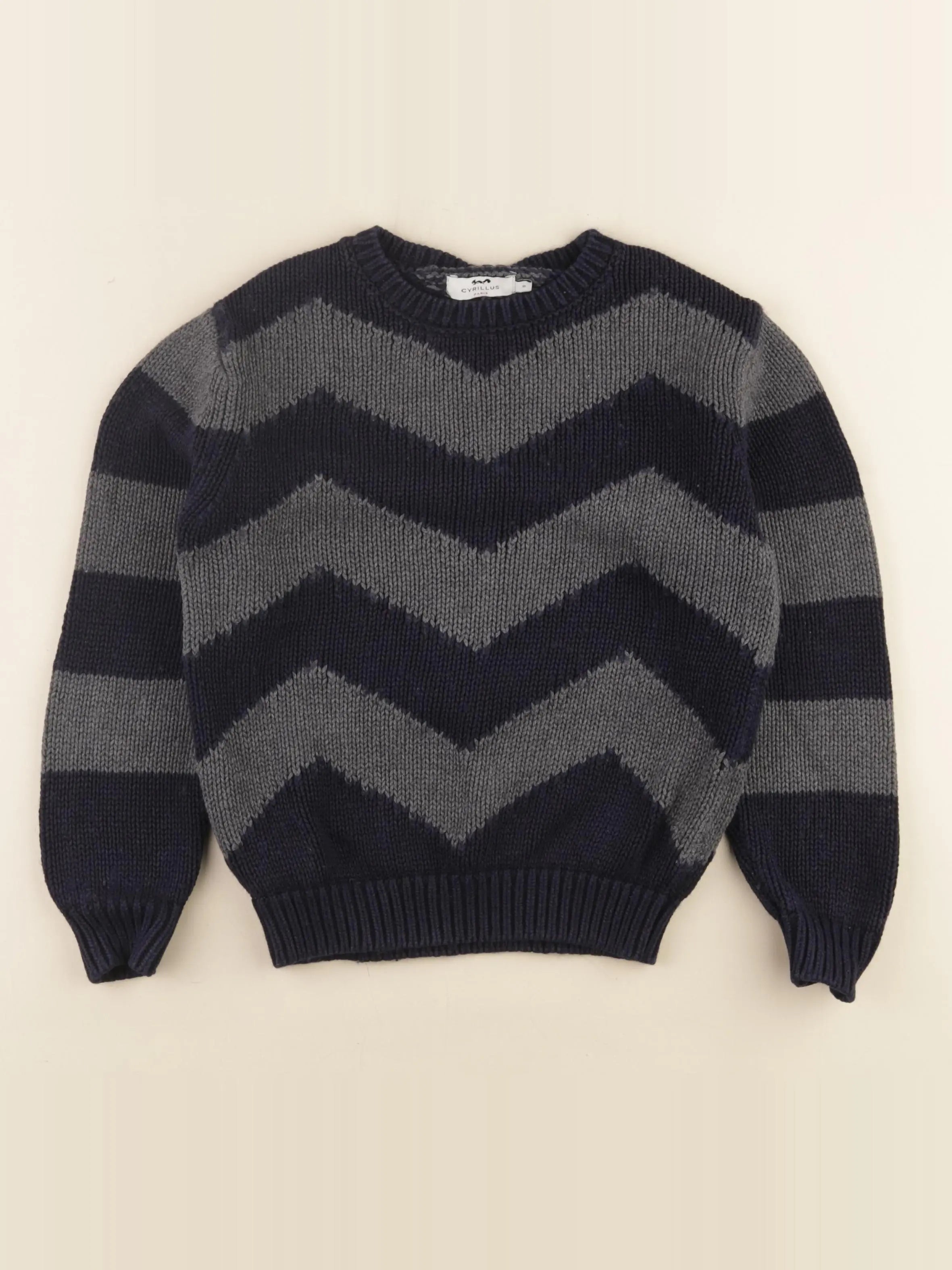 Cyrillus - pull bleu - 8 ans