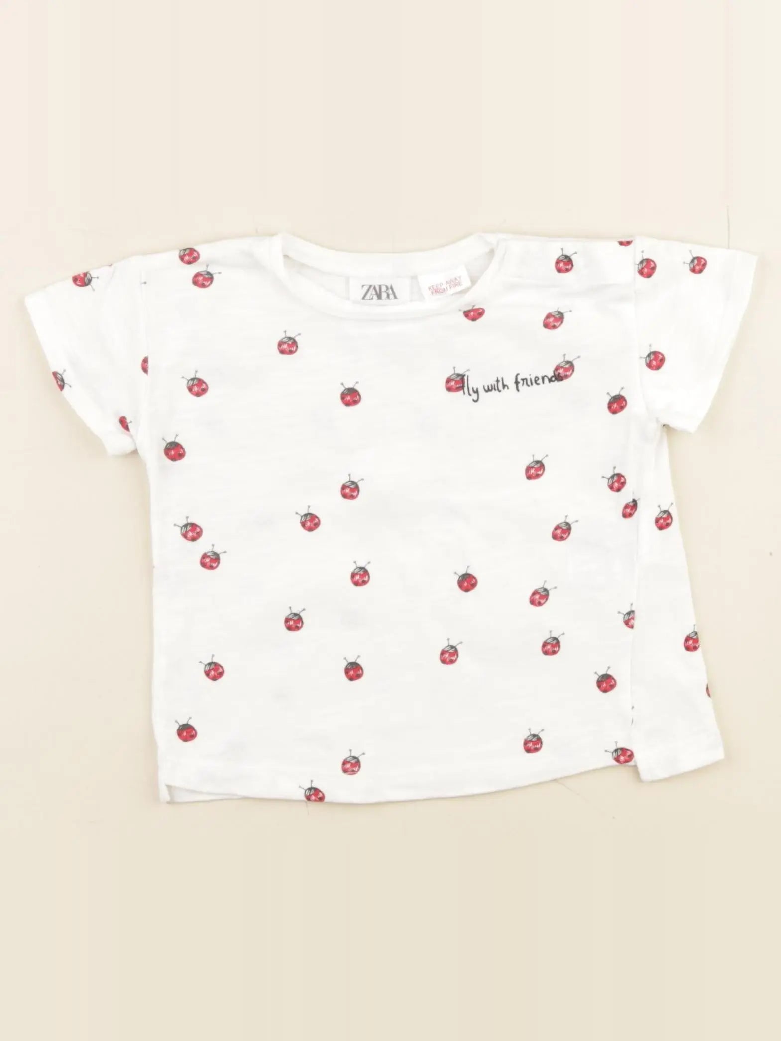 Zara - tee-shirt blanc - 3/6 mois