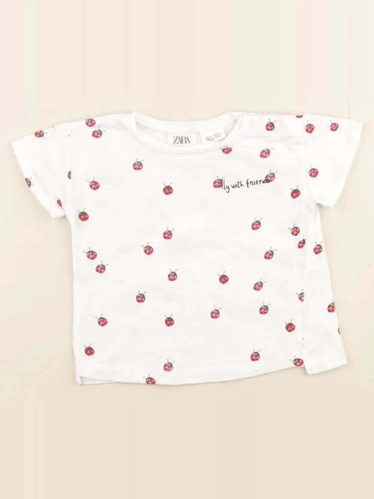 Zara - tee-shirt blanc - 3/6 mois