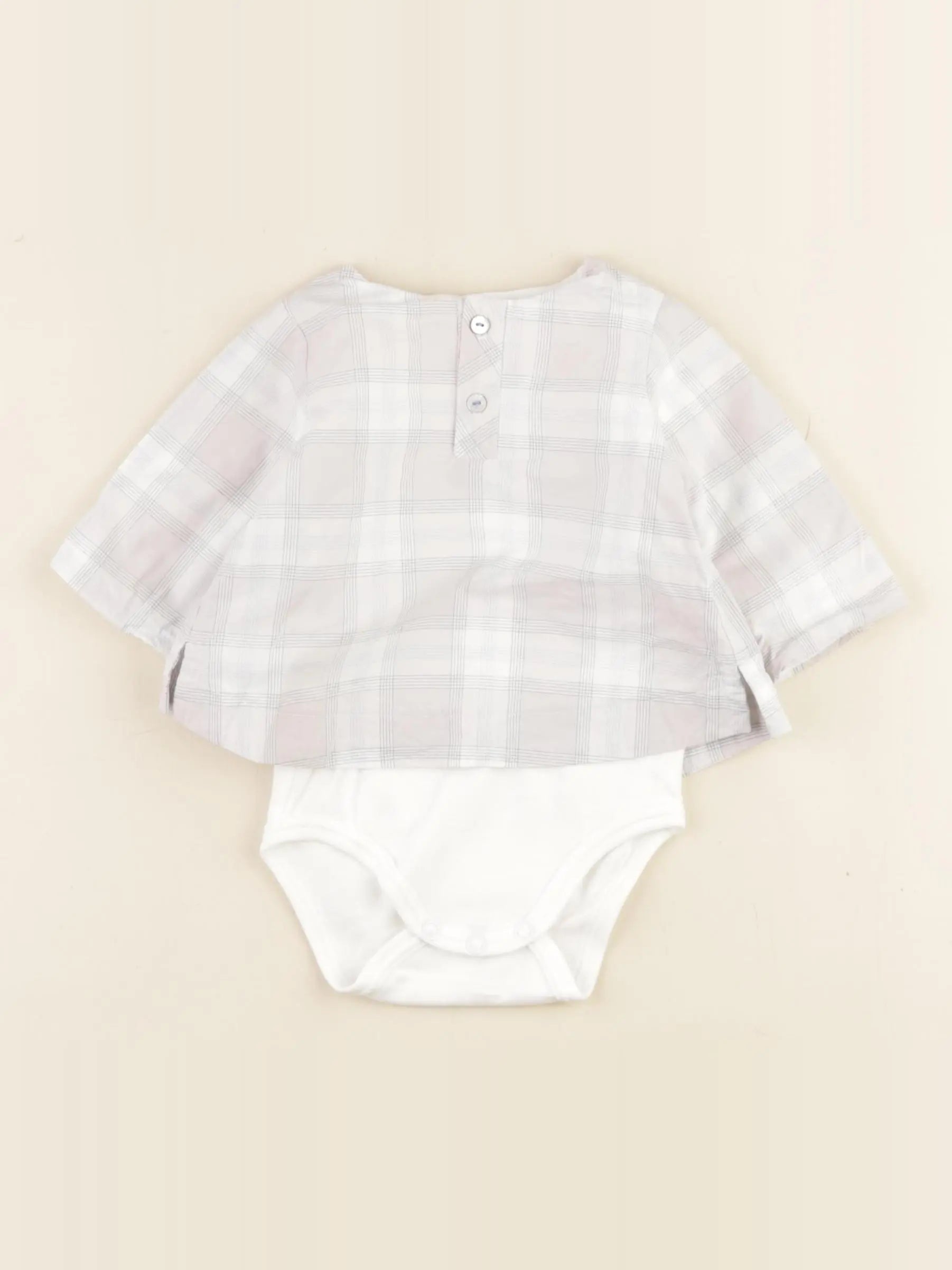 Jacadi - body blouse blanc - 3 mois