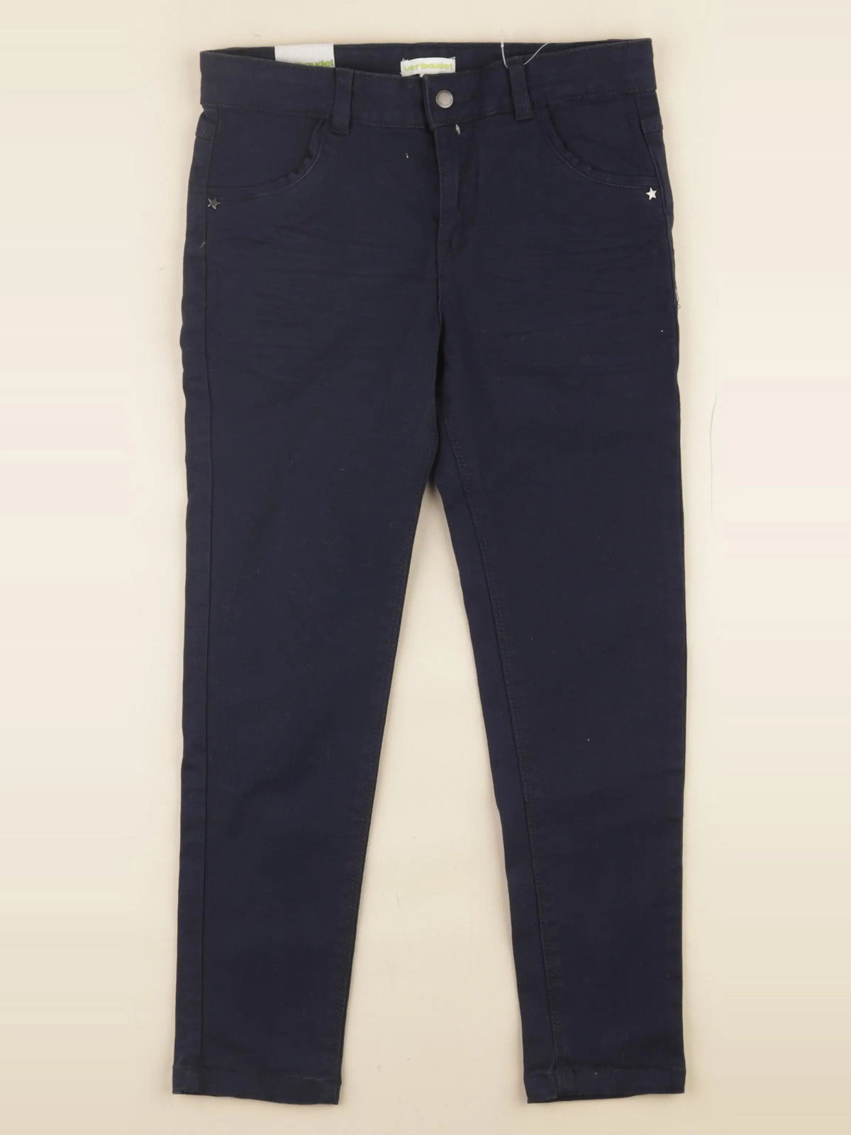 Vertbaudet - pantalon bleu - 7 ans
