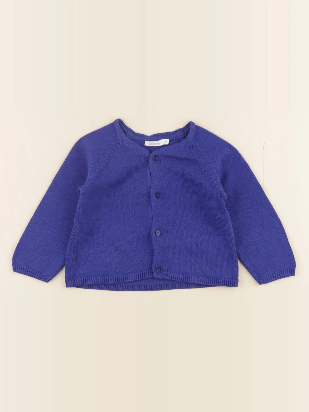 Boutchou - gilet bleu - 9 mois