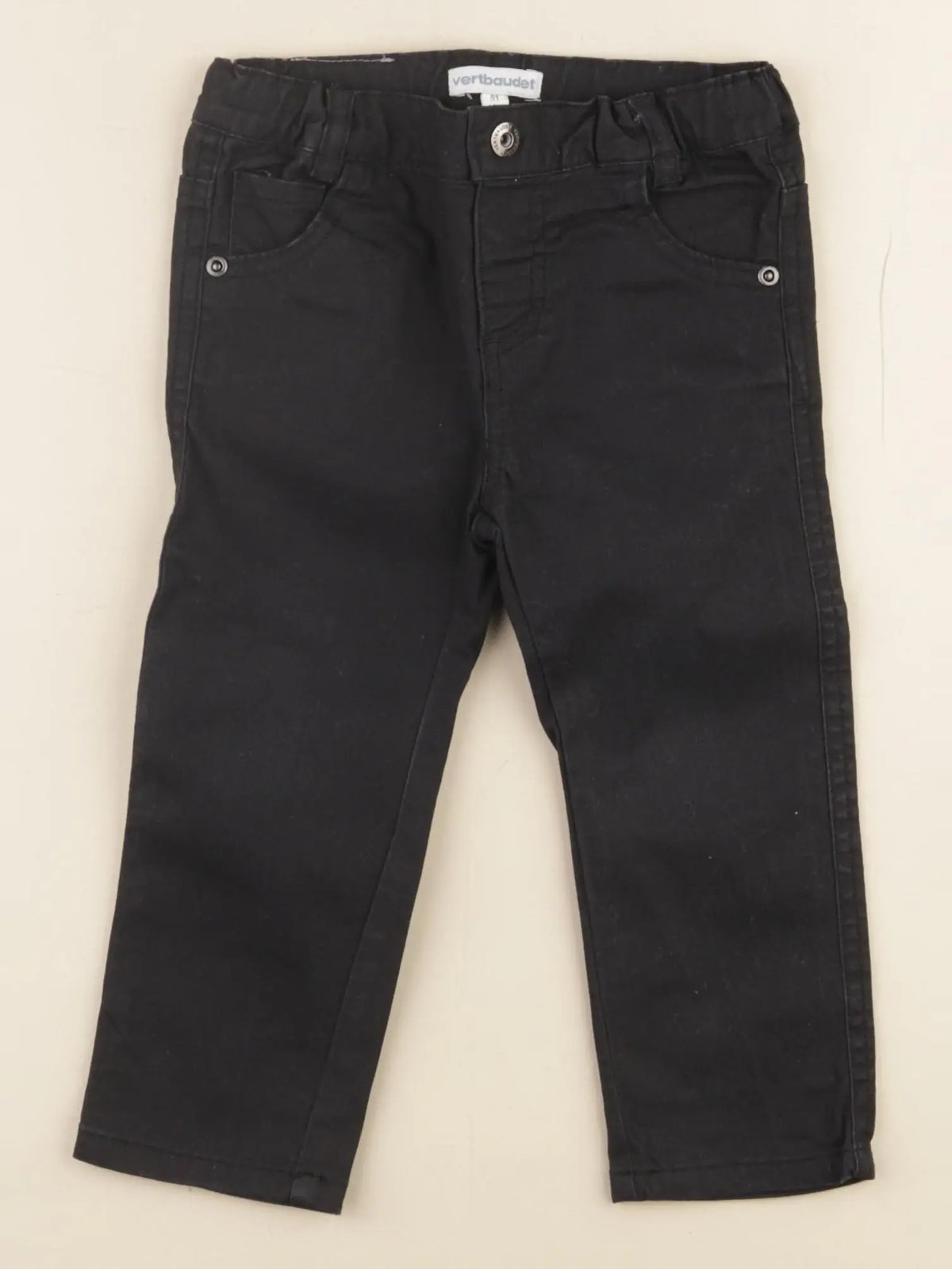 Vertbaudet - pantalon noir - 18 mois