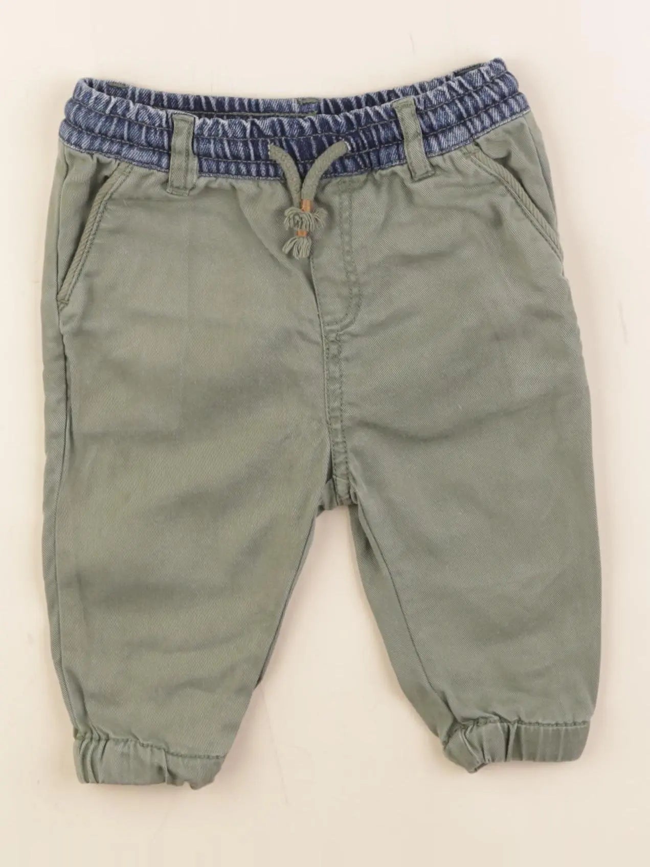 Zara - pantalon vert - 6/9 mois