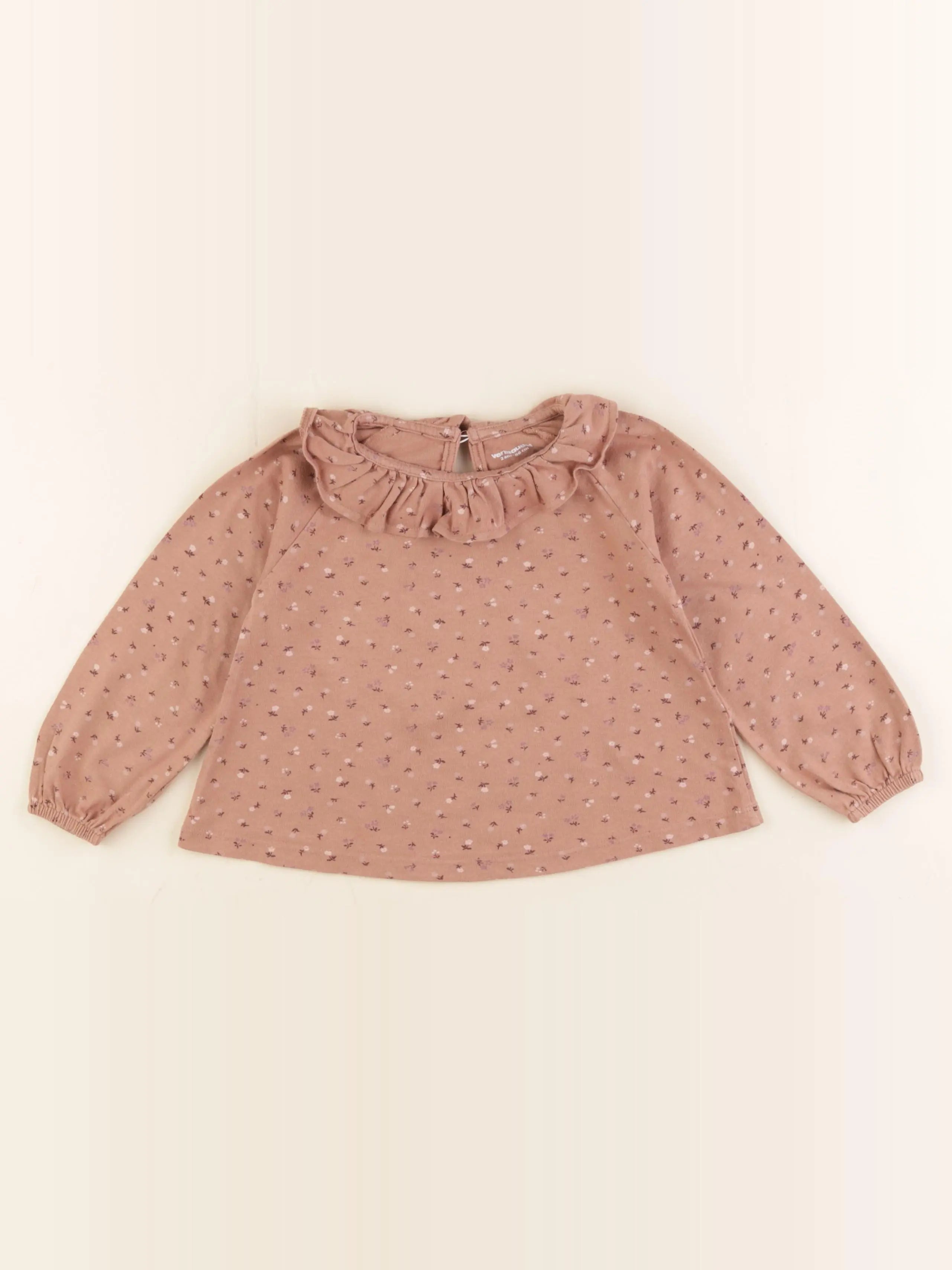Vertbaudet - tee-shirt marron - 2 ans