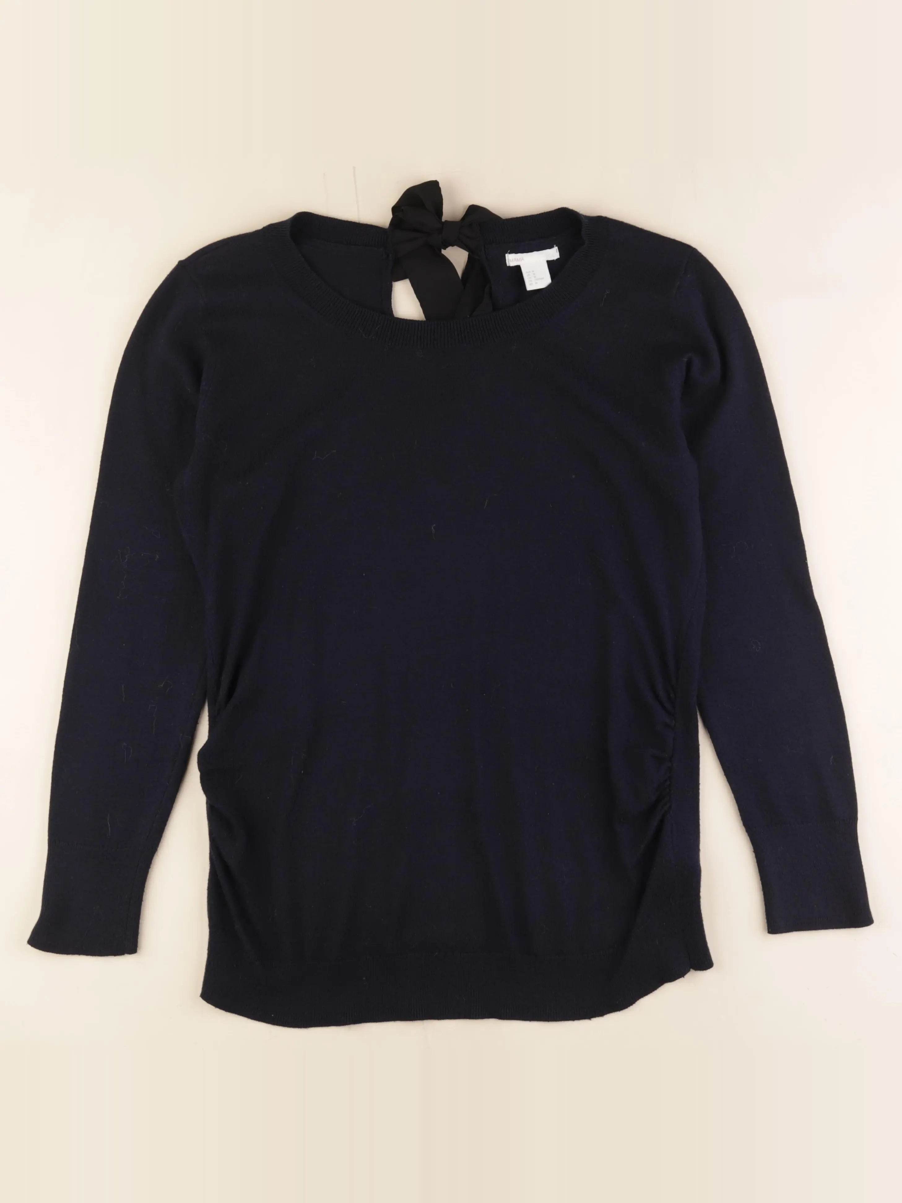 H&M - pull grossesse bleu - m