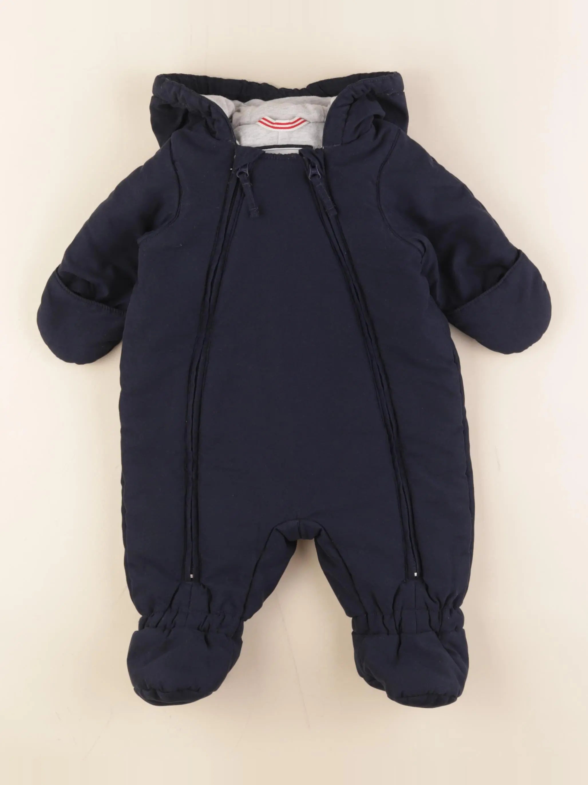 Petit Bateau - combi-pilote bleu - 3 mois