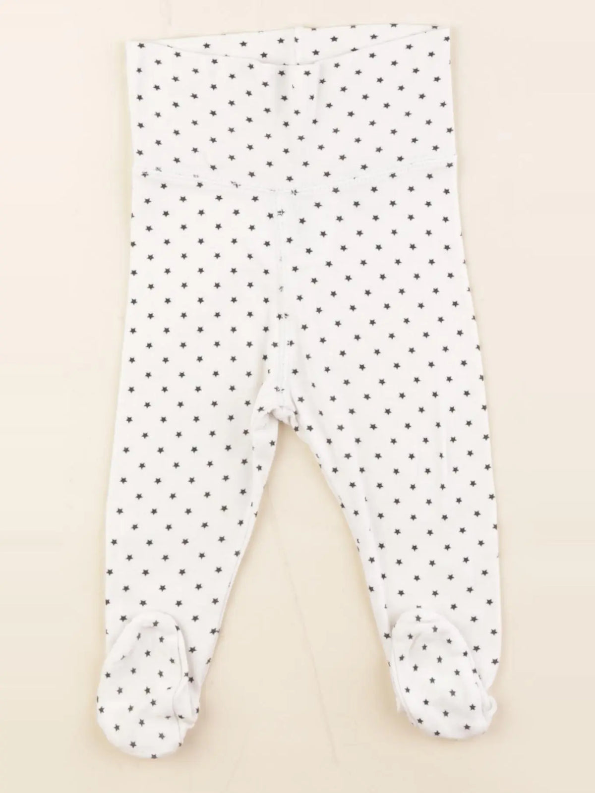 H&M - legging blanc - 4/6 mois