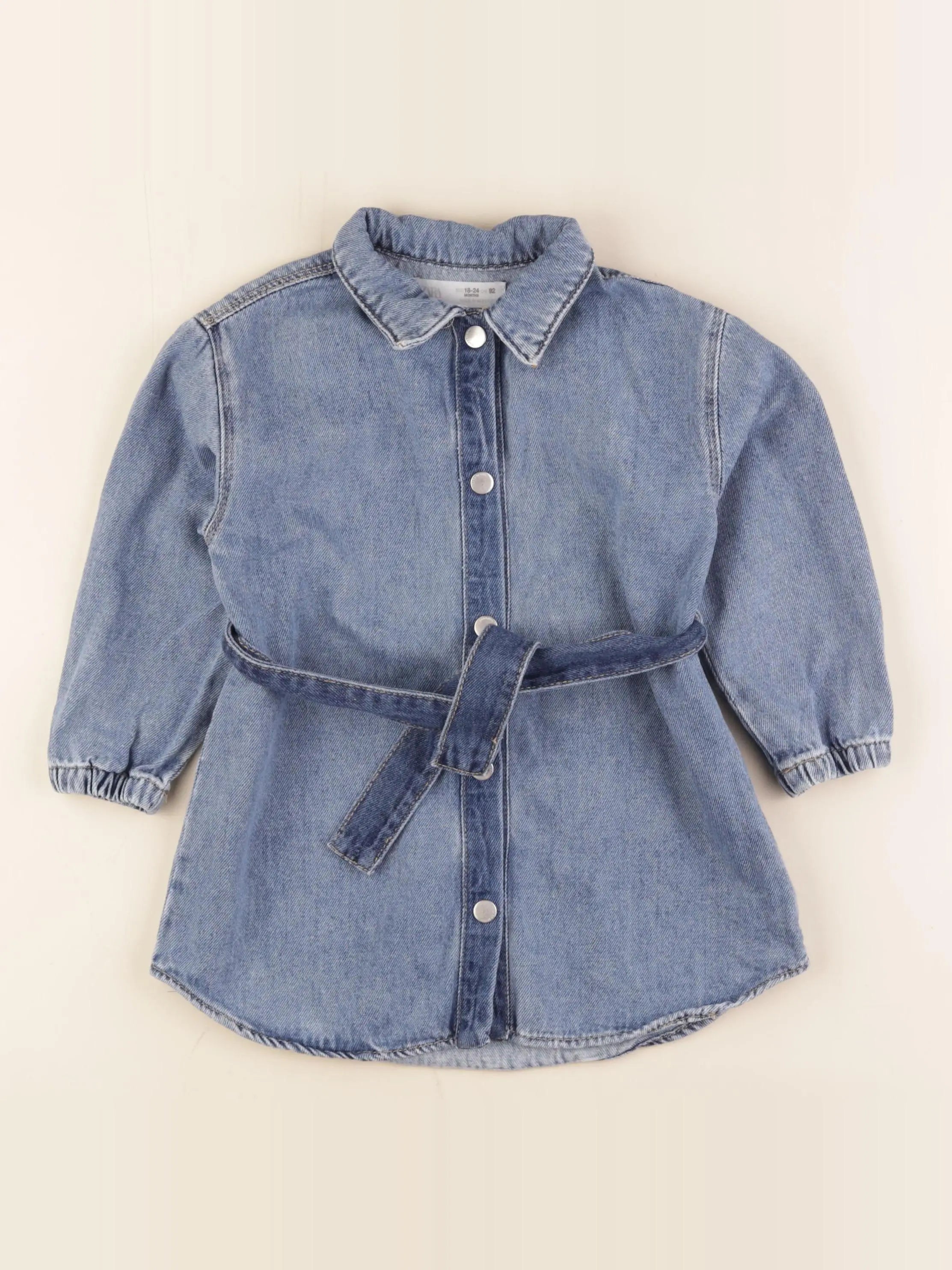 Zara - robe bleu - 18/24 mois