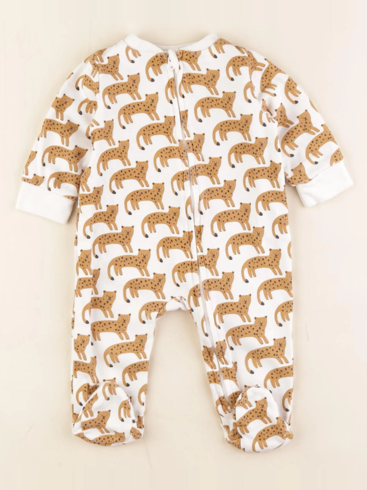 Boutchou - pyjama coton blanc - 6 mois