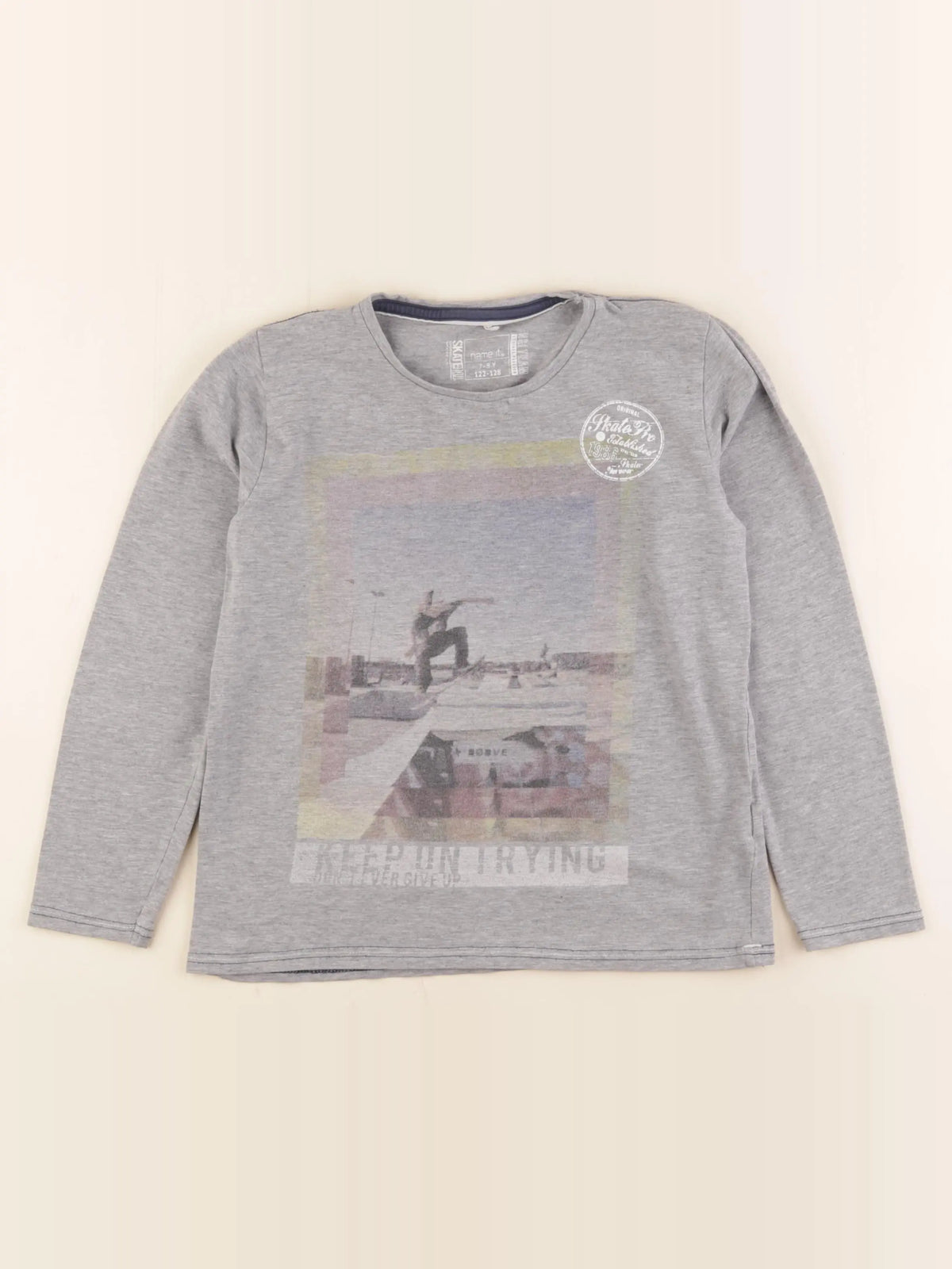 Name it - tee-shirt gris - 7/8 ans