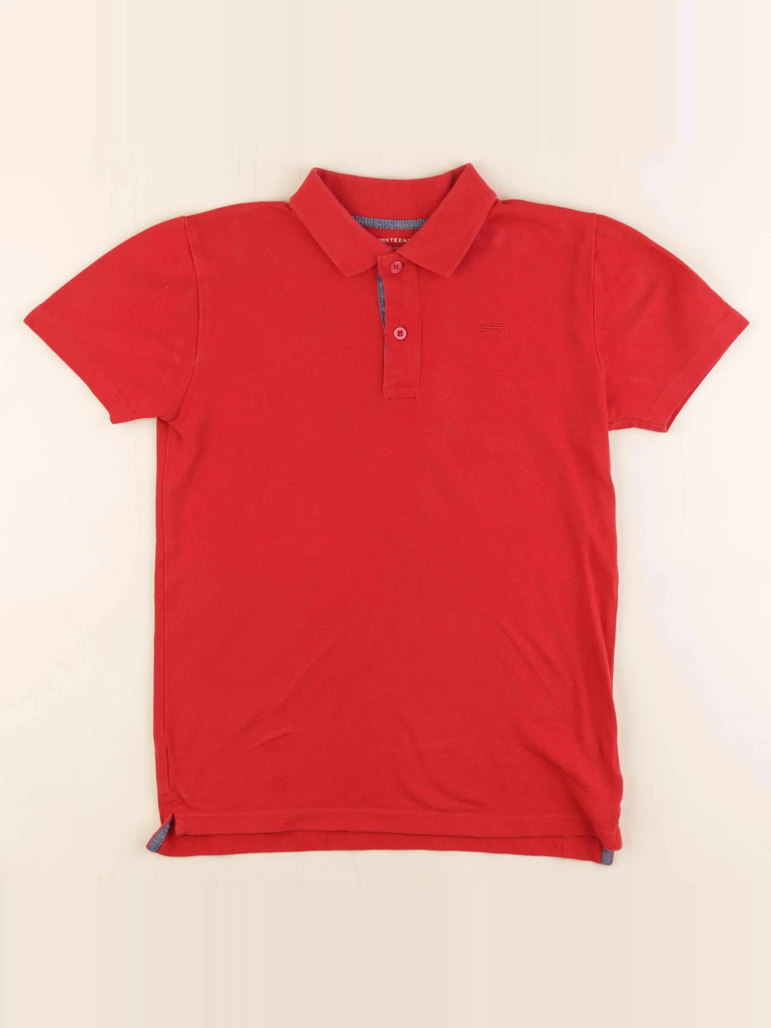 Monoprix - polo rouge - 12 ans