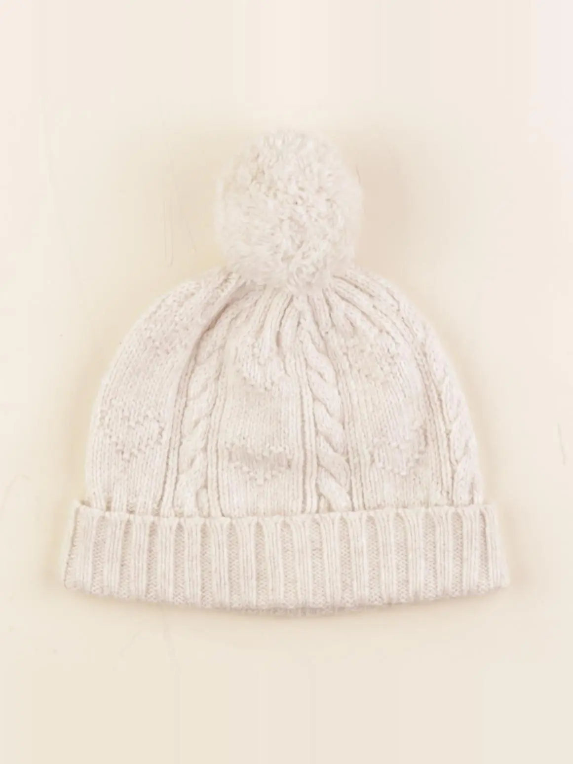 Cyrillus - bonnet beige - 10/12 ans
