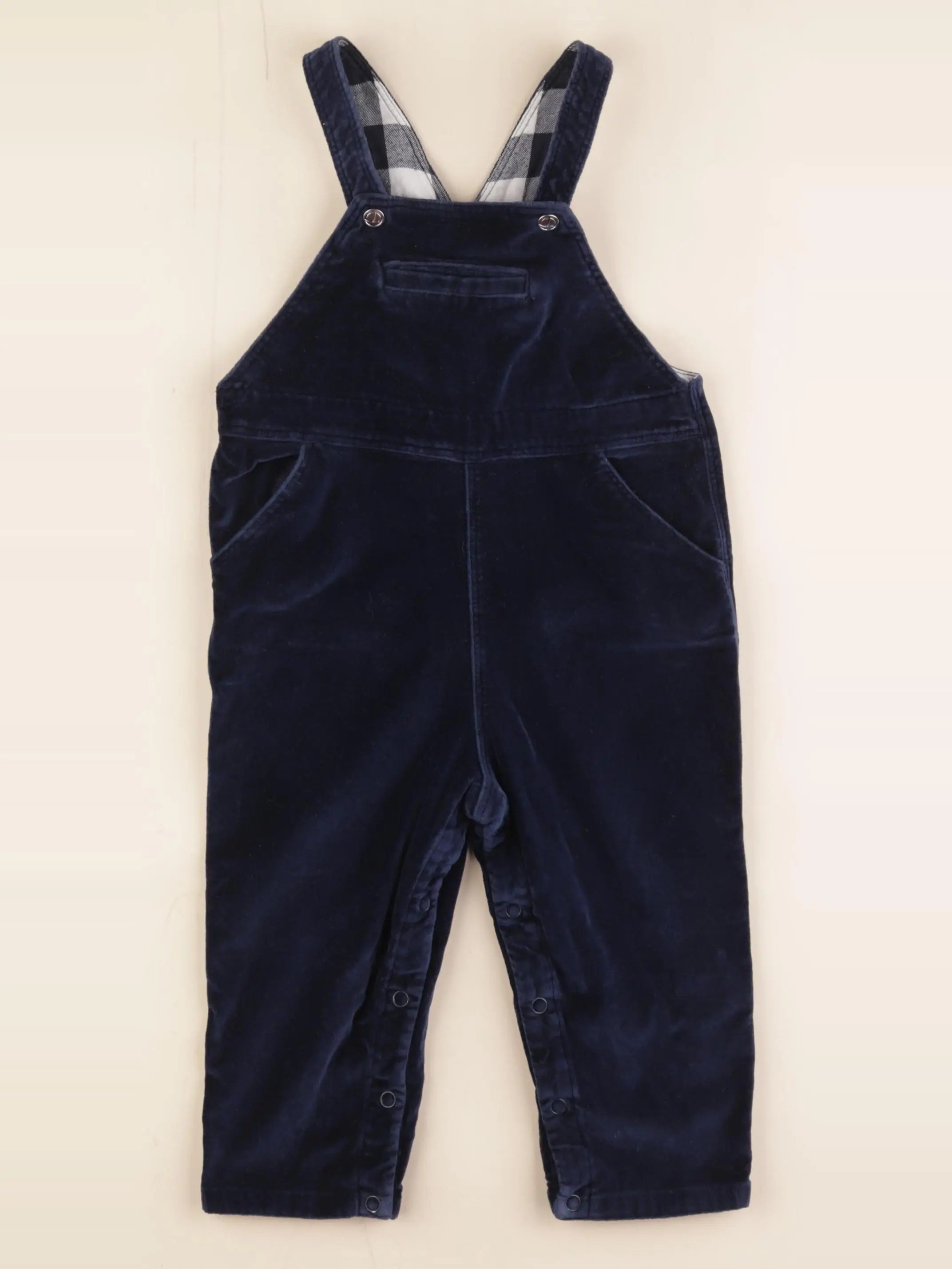 Petit Bateau - salopette bleu - 24 mois