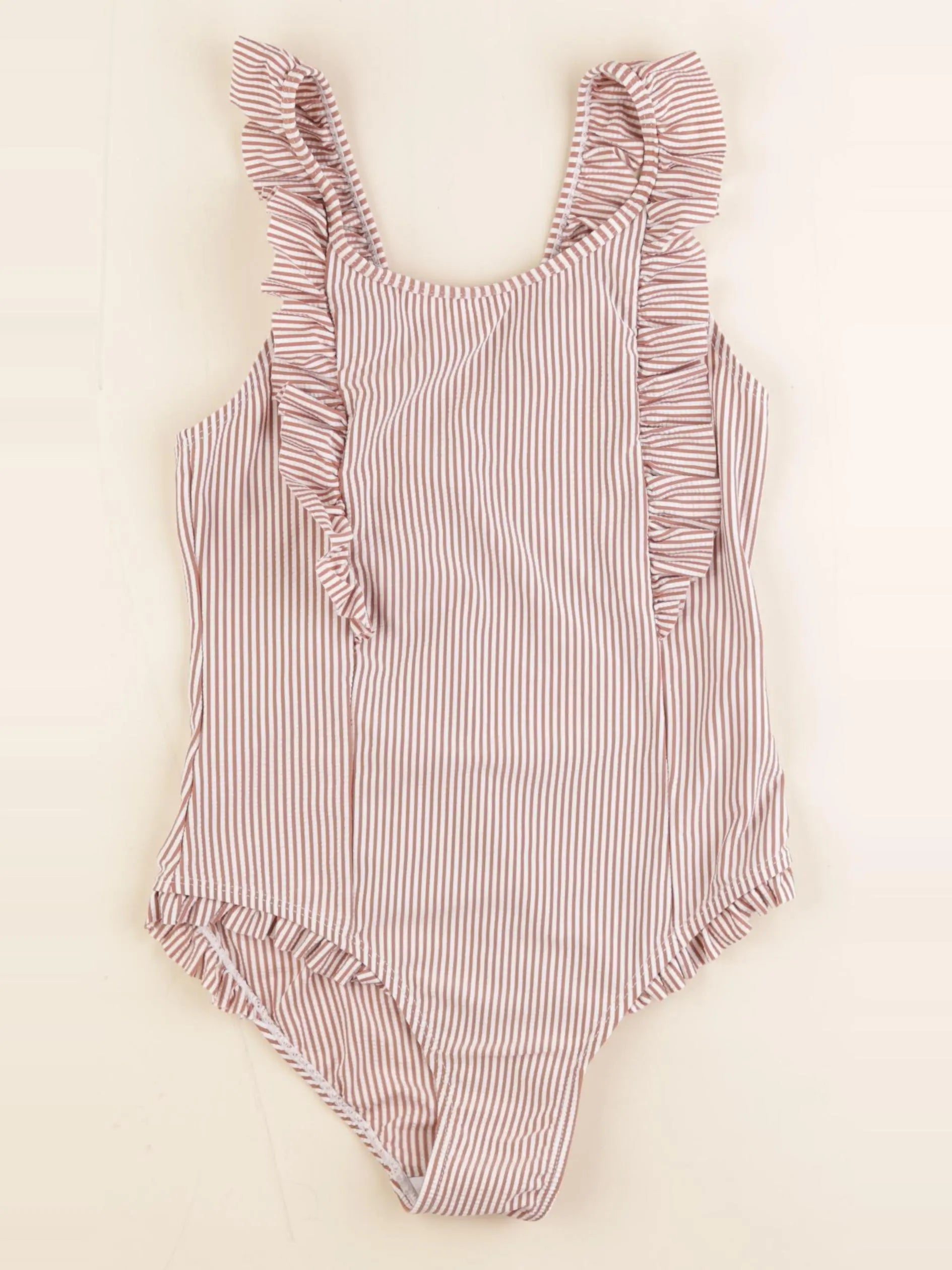 Vertbaudet - maillot de bain marron - 12 ans