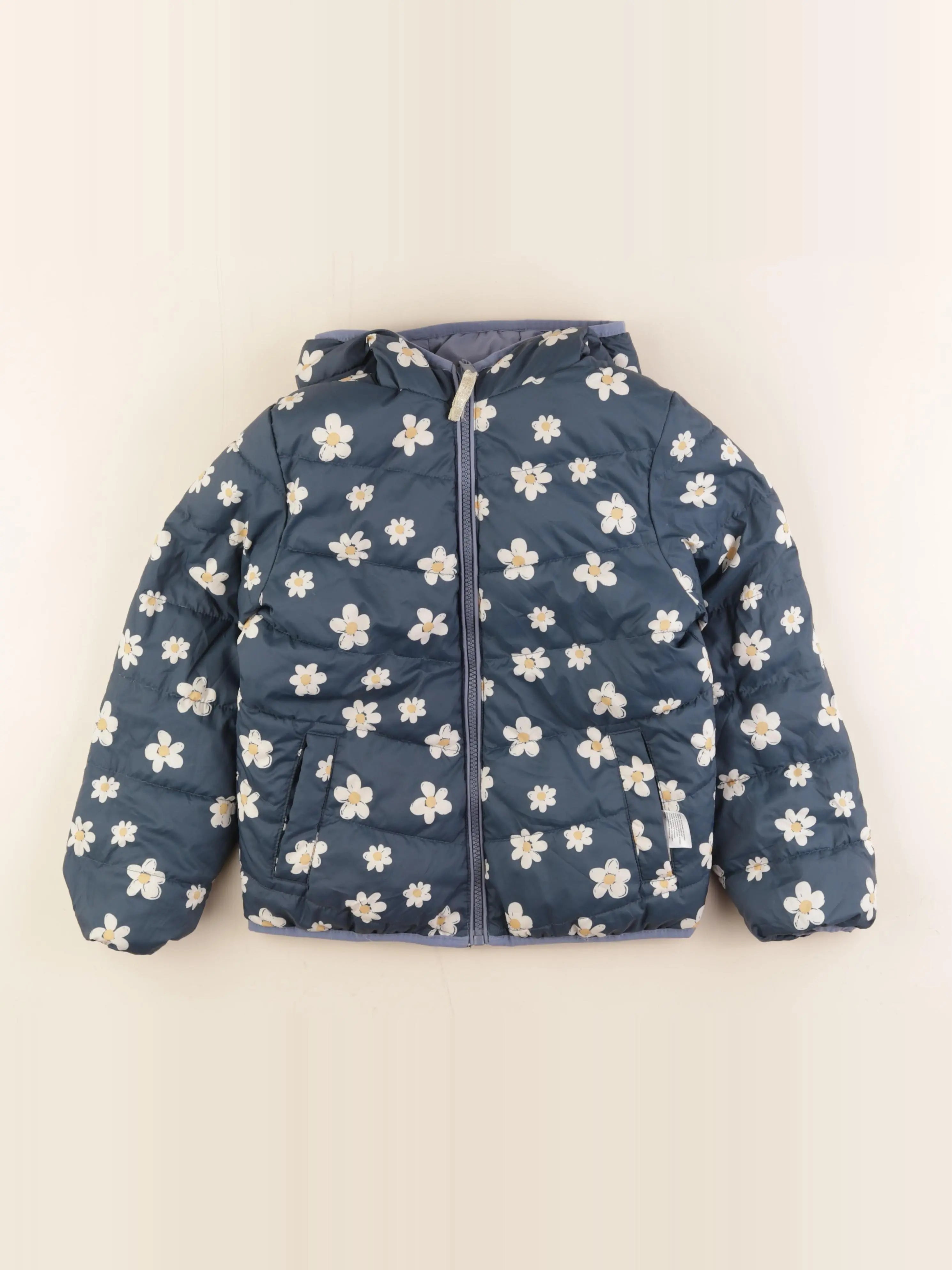 Vertbaudet - doudoune réversible bleu - 9 ans