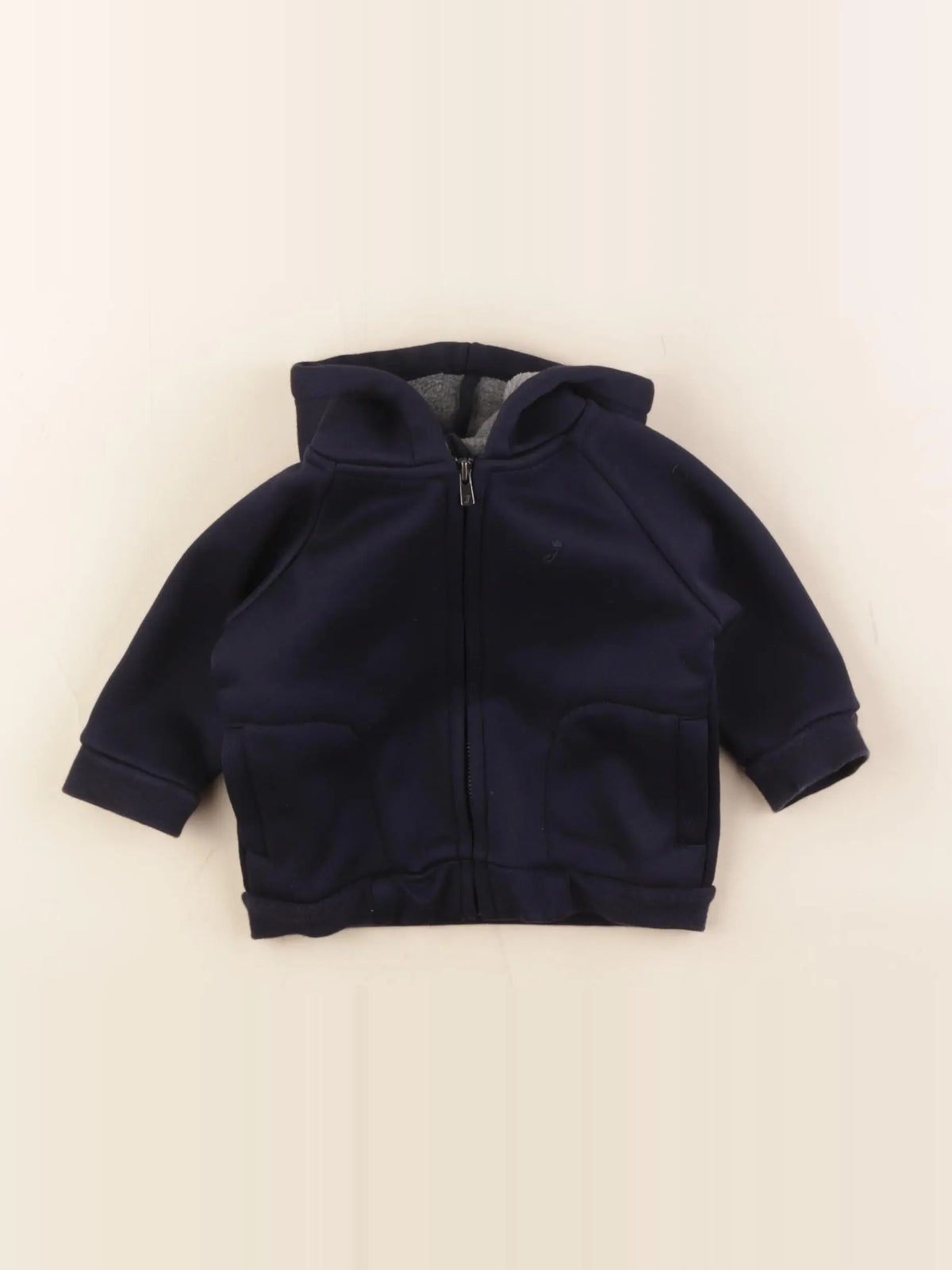 Jacadi - veste doublé bleu - 6 mois