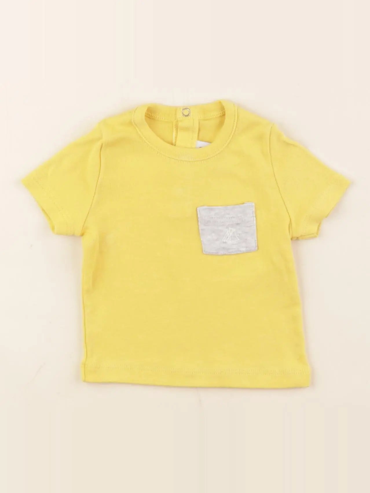 Petit Bateau - tee-shirt jaune - 3 mois