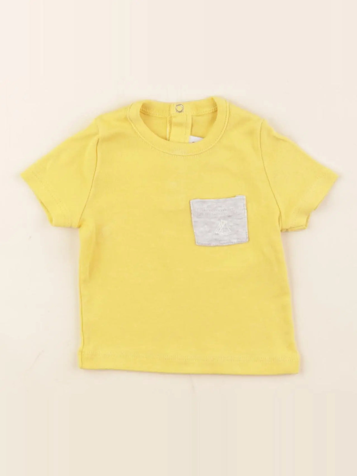 Petit Bateau - tee-shirt jaune - 3 mois