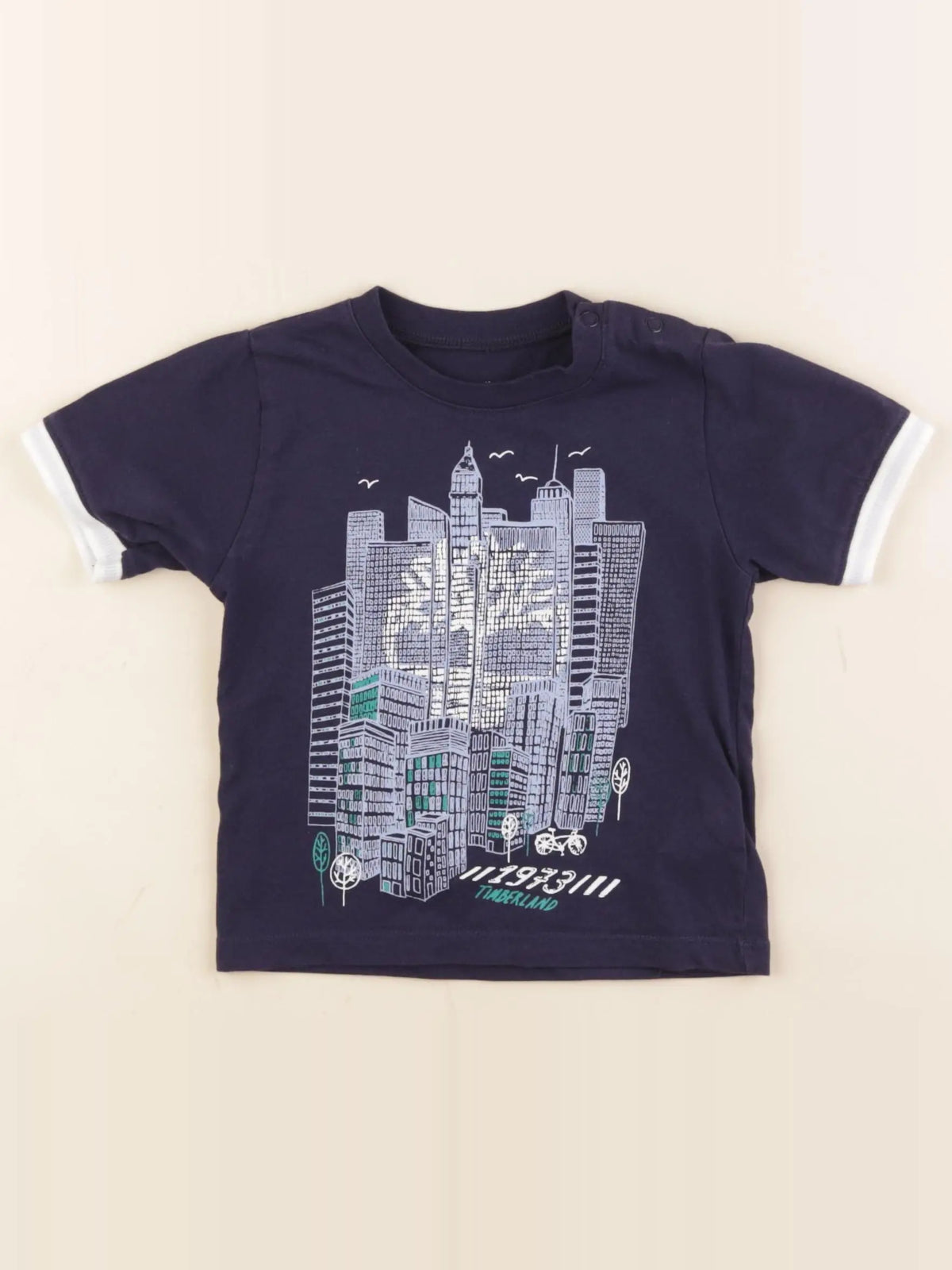 Timberland - tee-shirt bleu - 12 mois