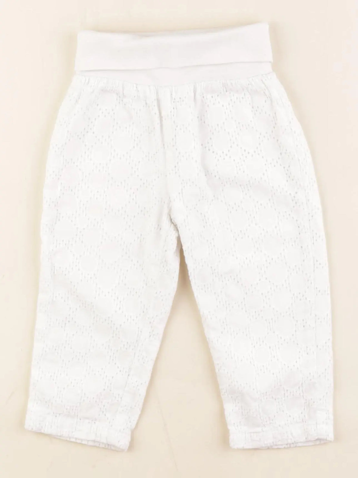Boutchou - pantalon blanc - 6 mois