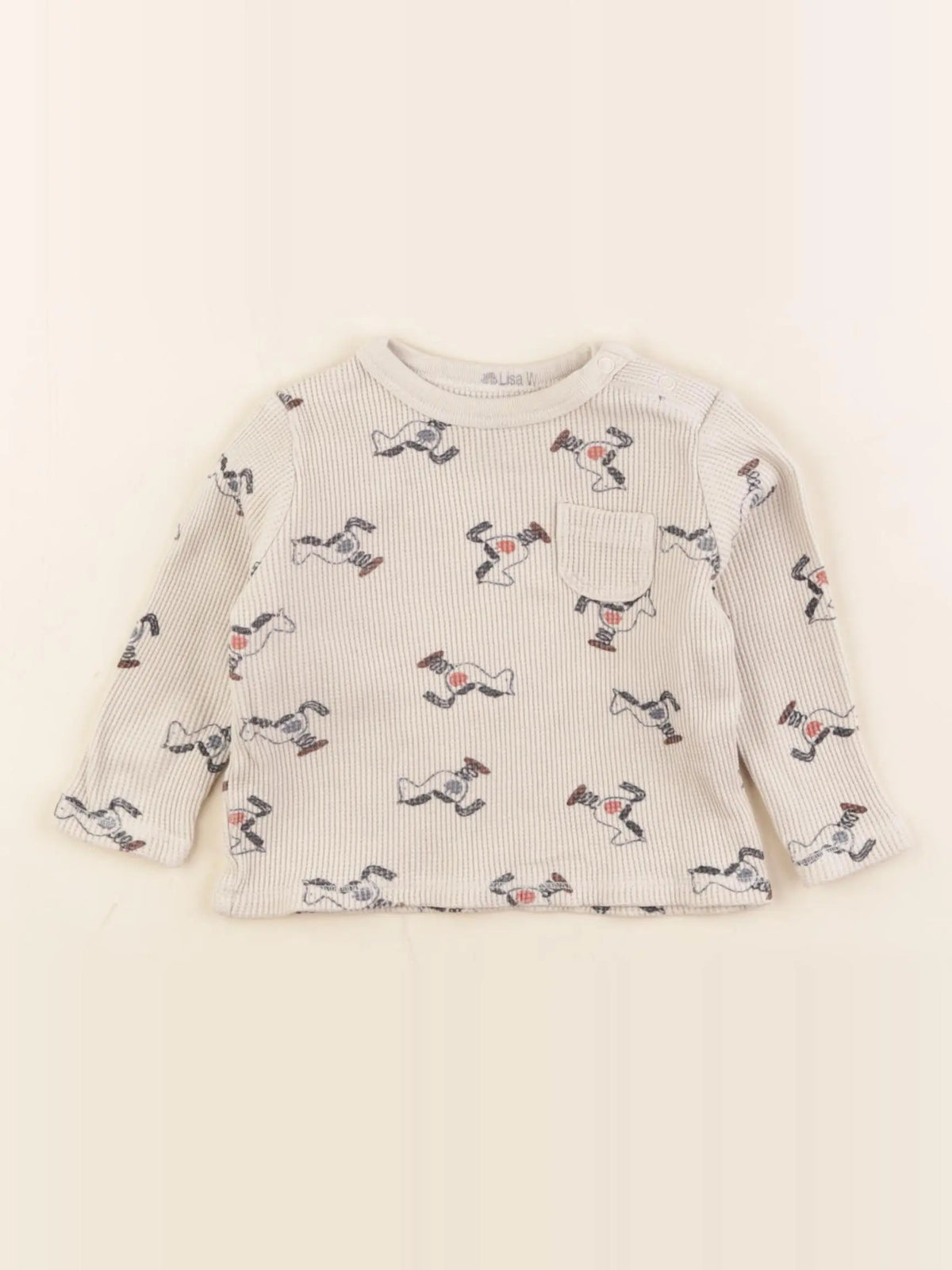 Boutchou - tee-shirt beige - 9 mois