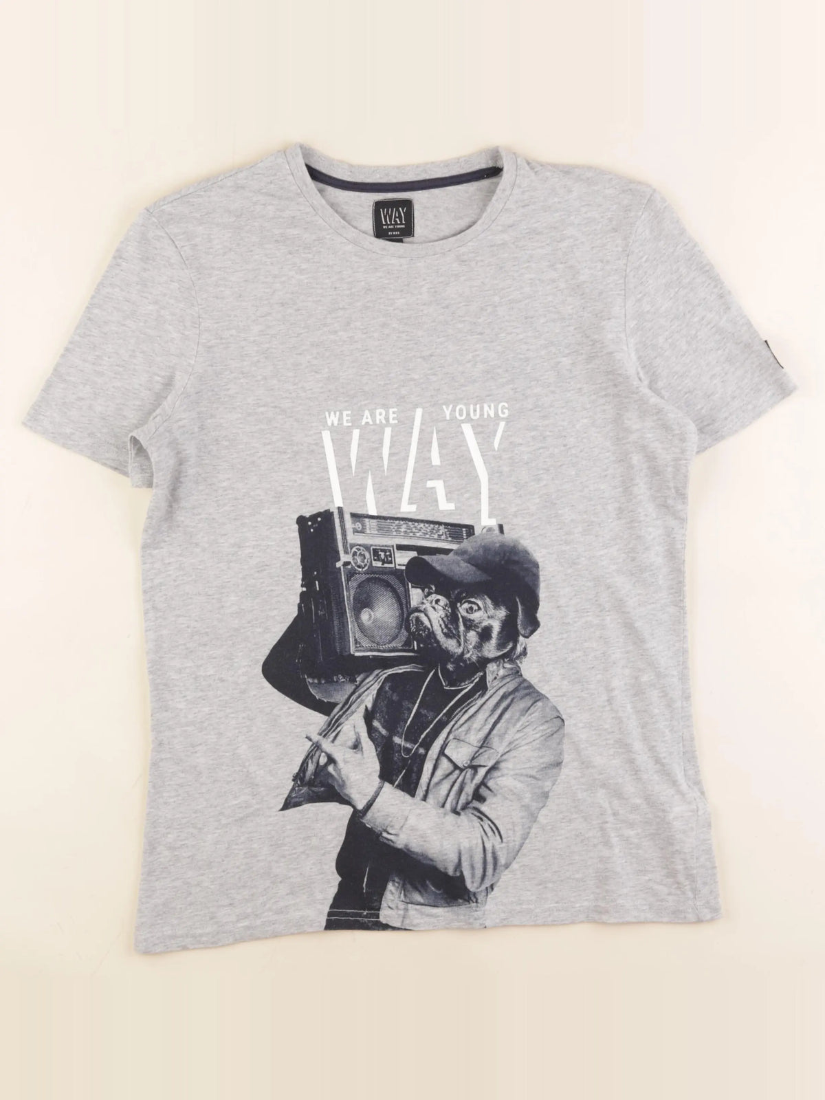 IKKS - tee-shirt gris - 14 ans