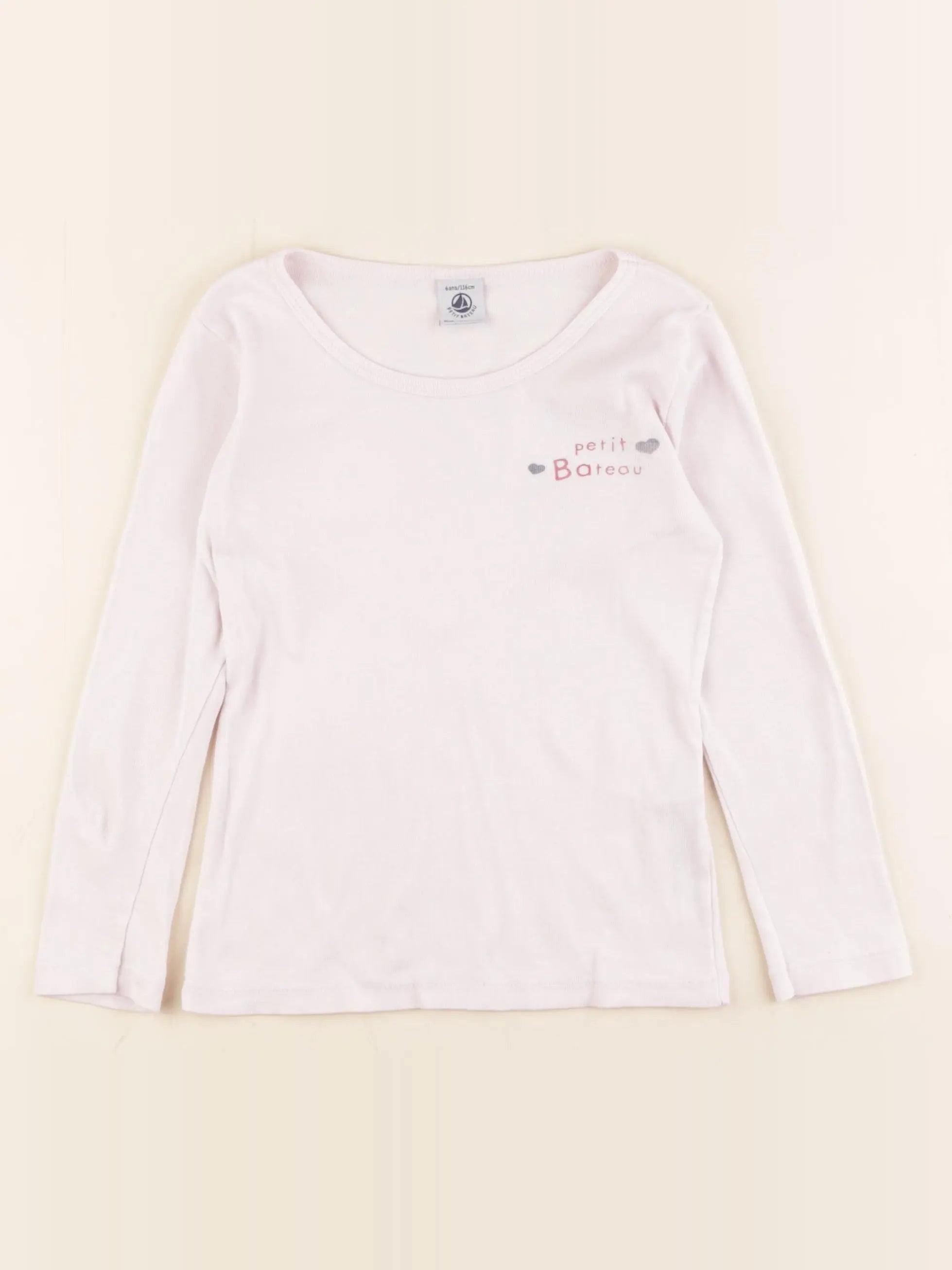 Petit Bateau - maillot de corps rose - 6 ans