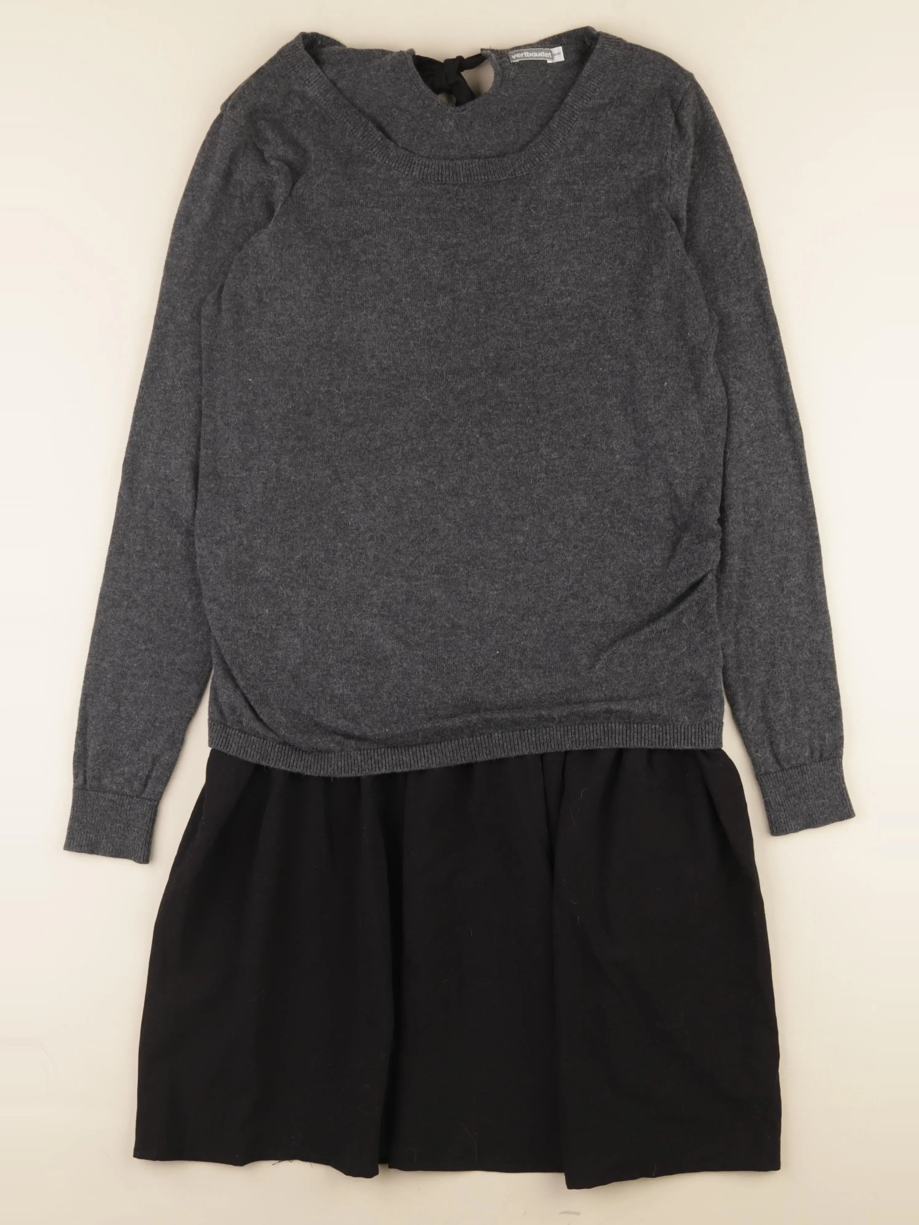 Vertbaudet - robe allaitement, grossesse gris, noir - 38 à 40