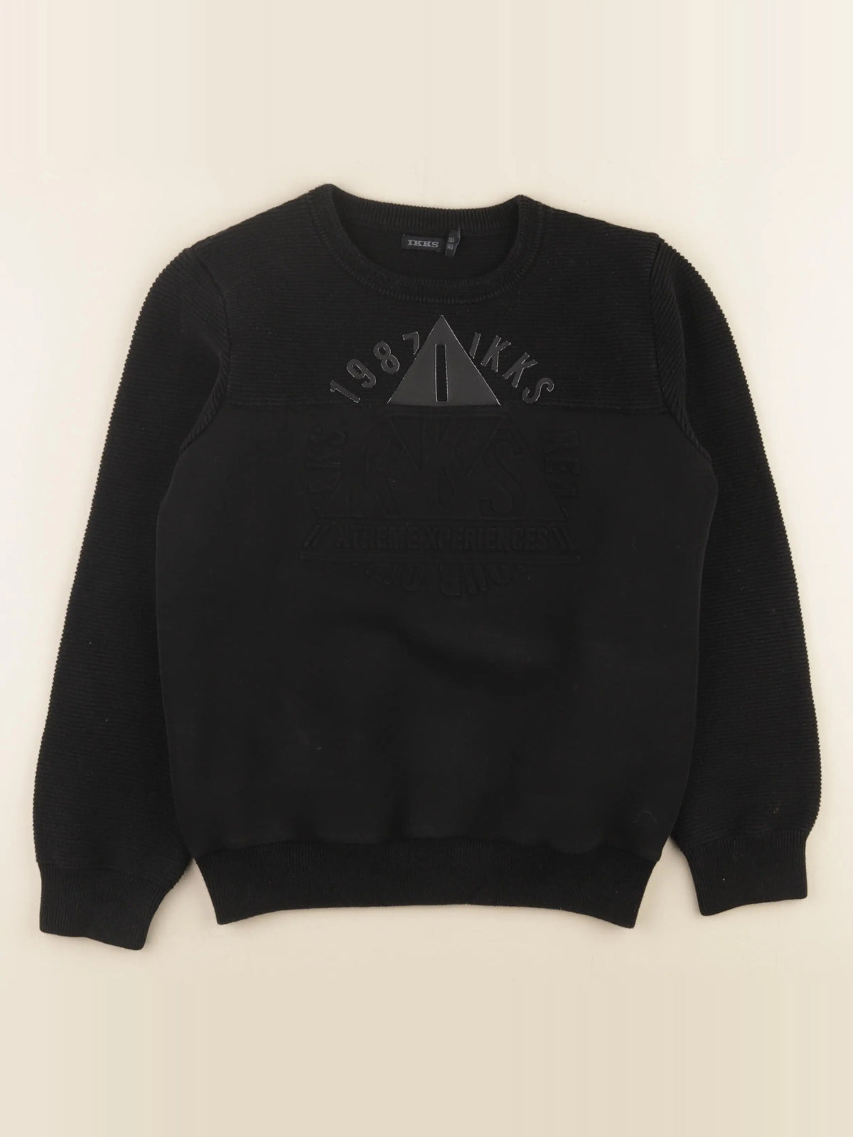 IKKS - pull noir - 10 ans