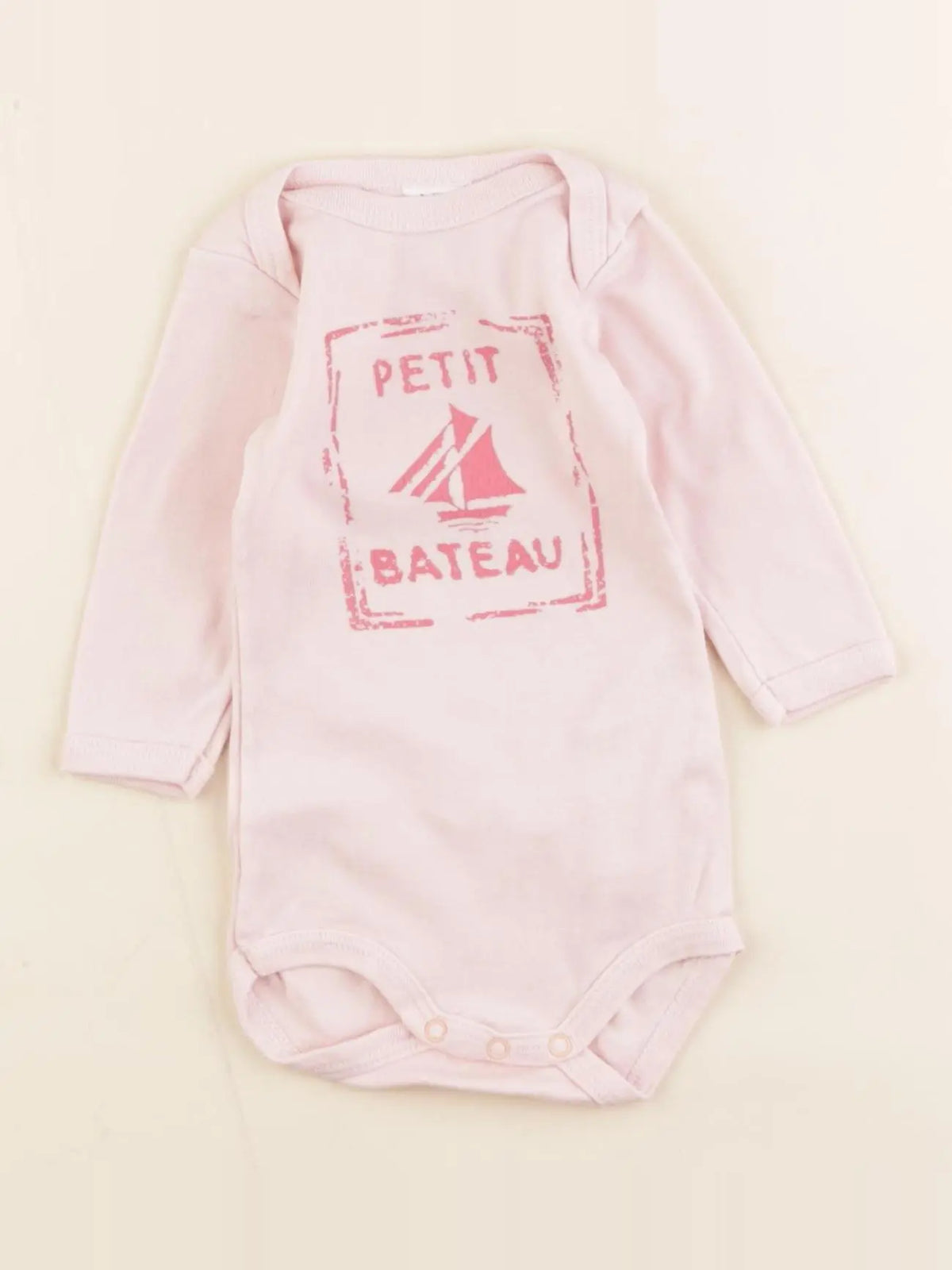 Petit Bateau - body rose - 3 mois