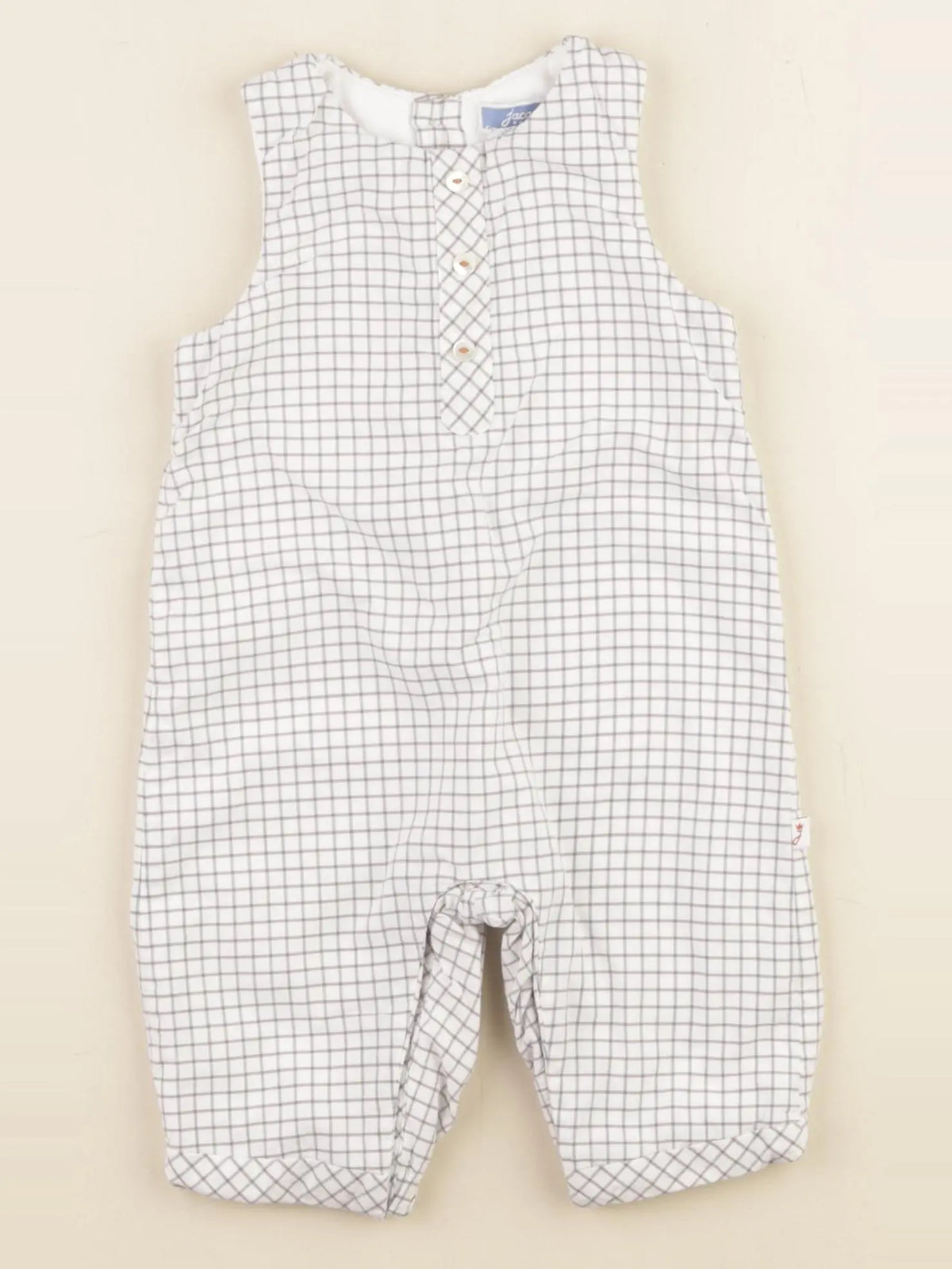 Jacadi - combinaison blanc, bleu - 3 mois