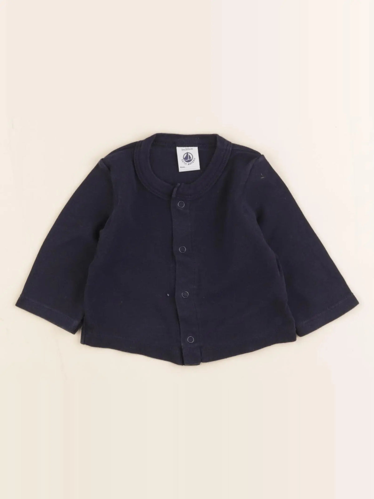 Petit Bateau - tee-shirt bleu - 3 mois