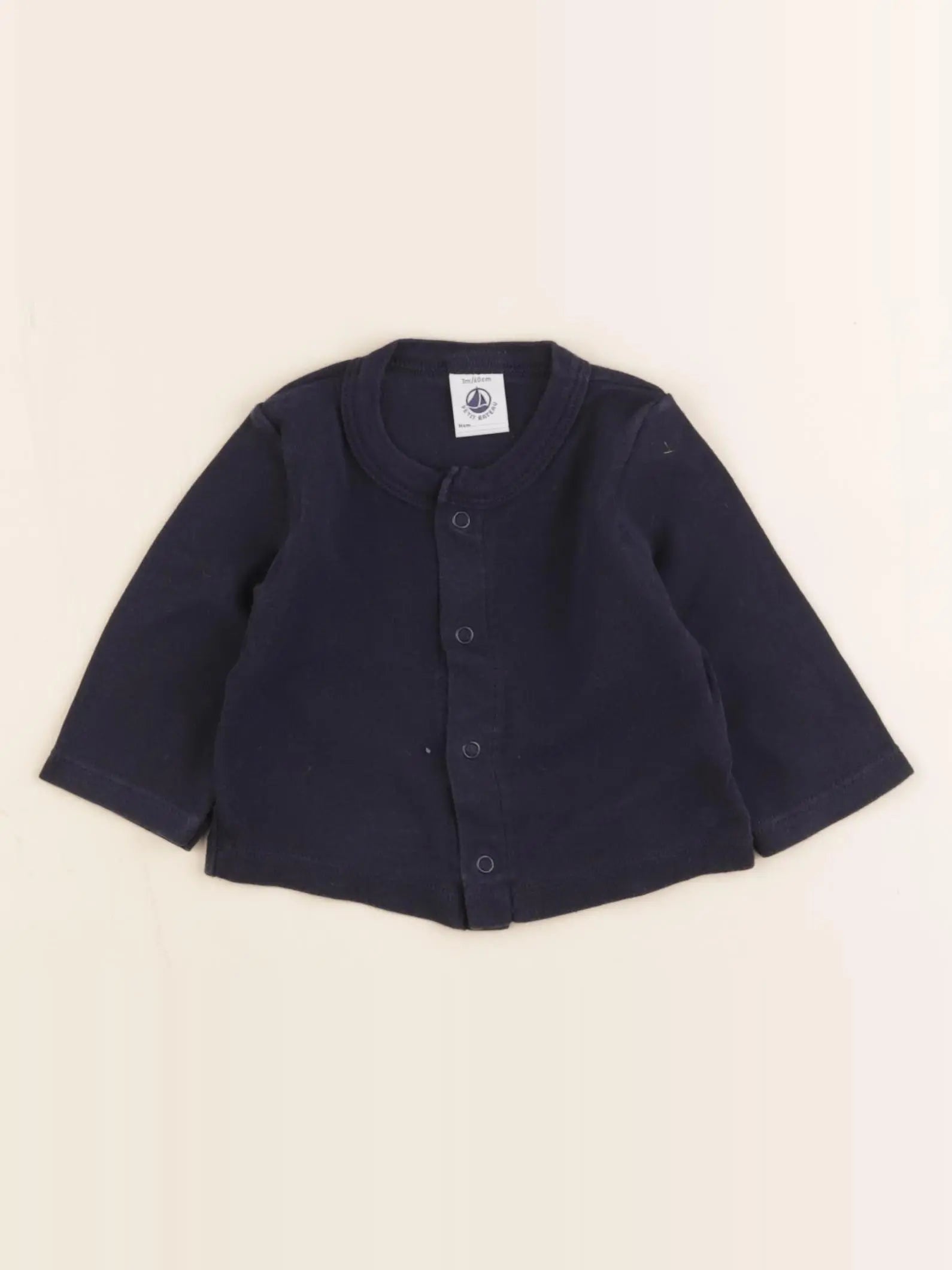 Petit Bateau - tee-shirt bleu - 3 mois