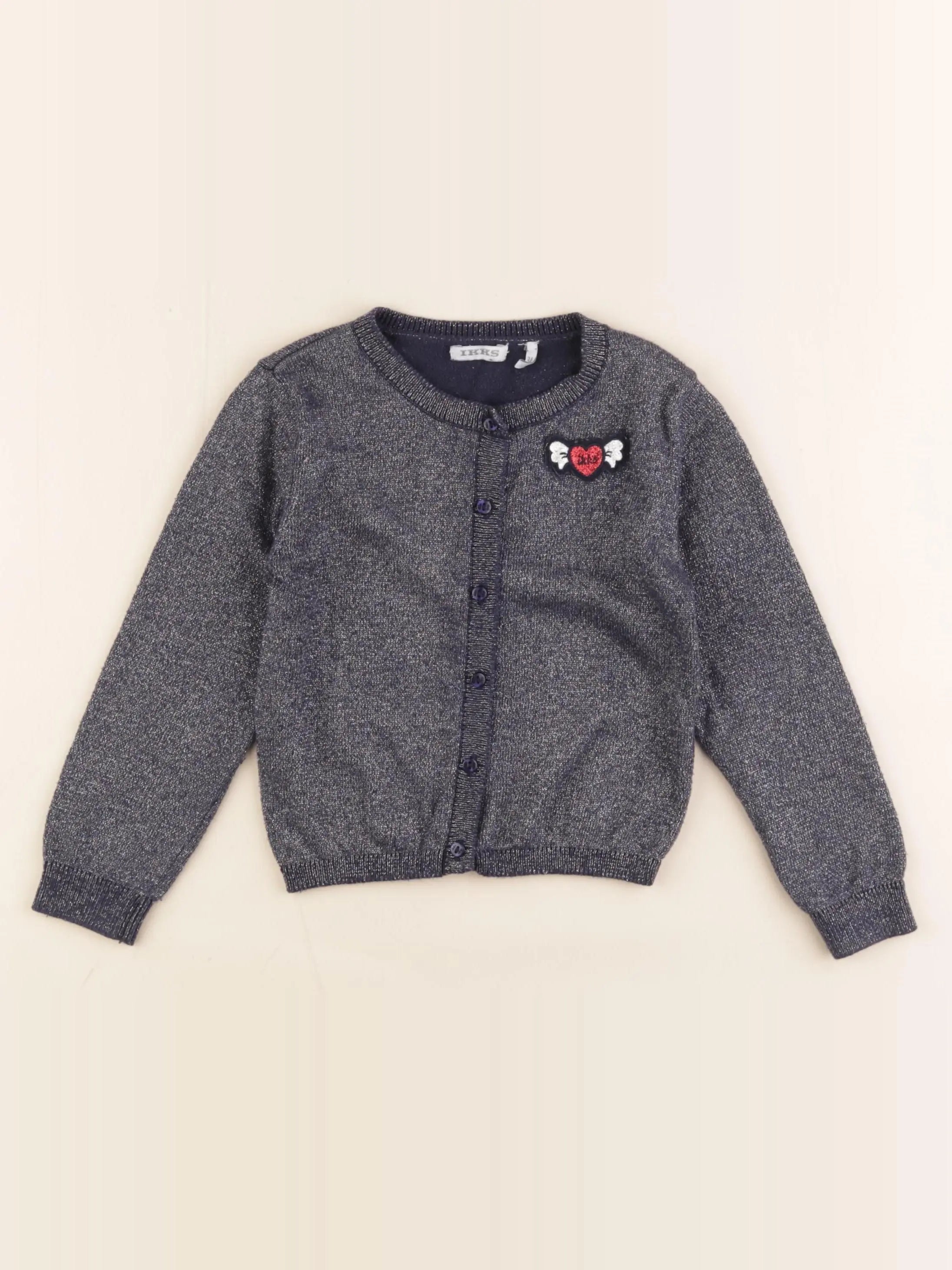 IKKS - gilet bleu, argent - 3 ans