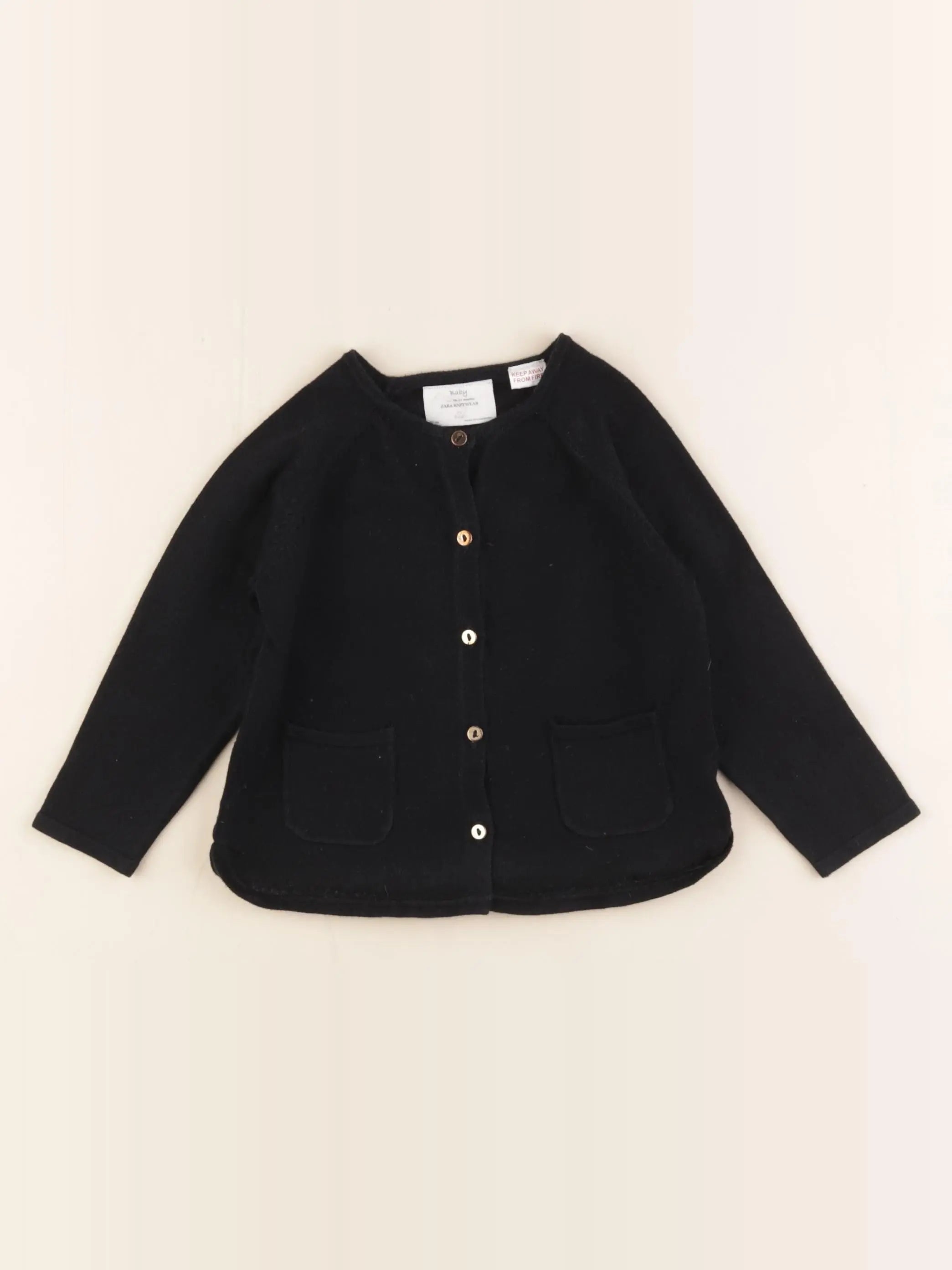 Zara - gilet bleu - 18/24 mois