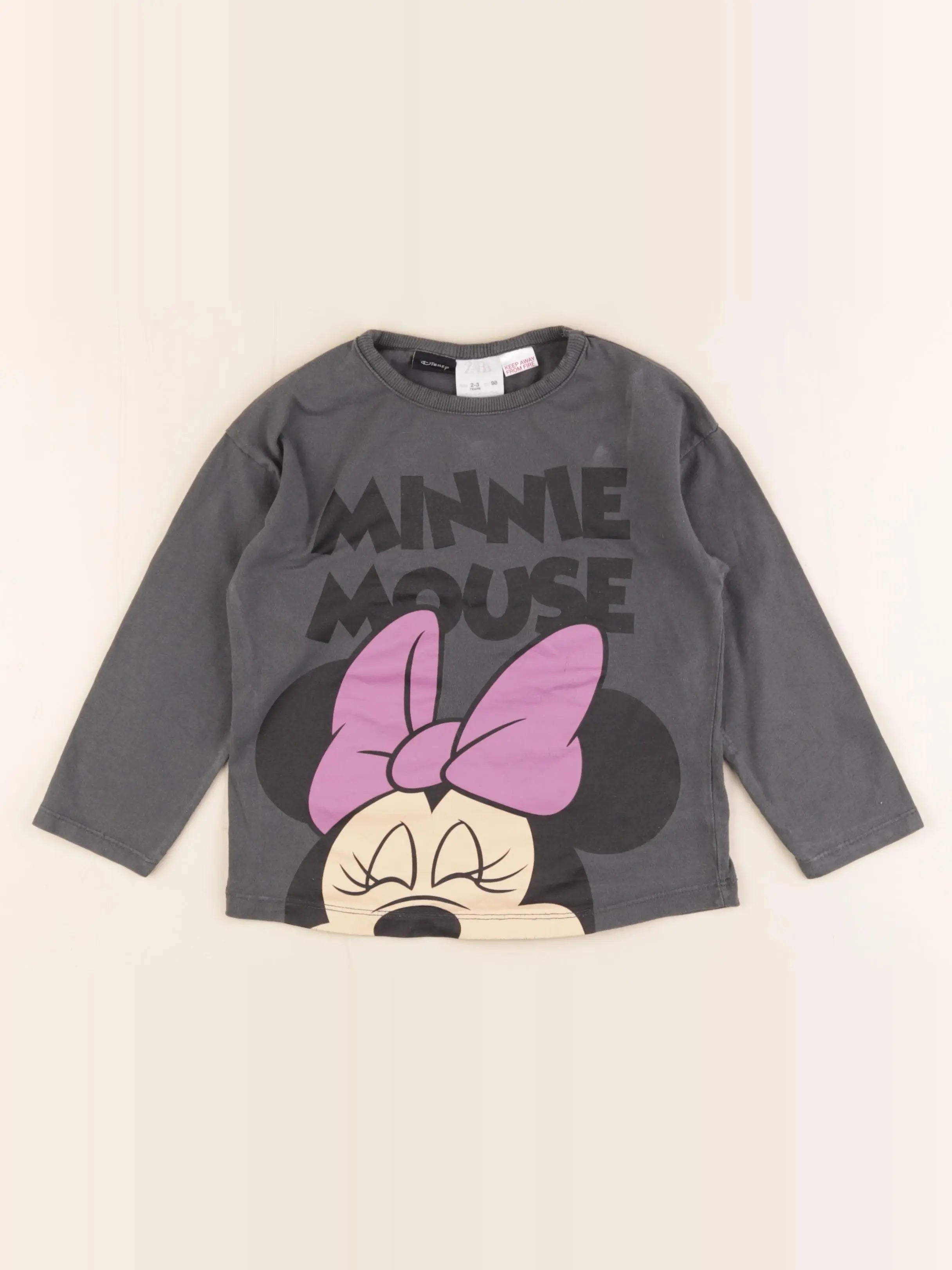 Zara - tee-shirt gris - 3 ans