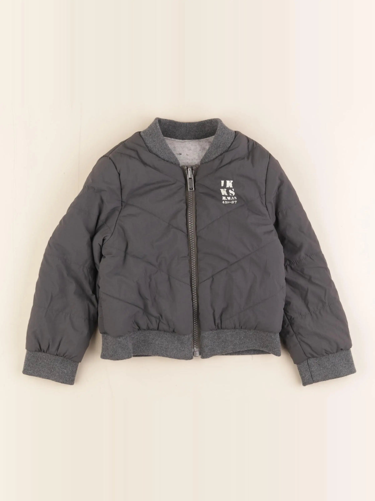 IKKS - veste réversible gris, vert - 3 ans