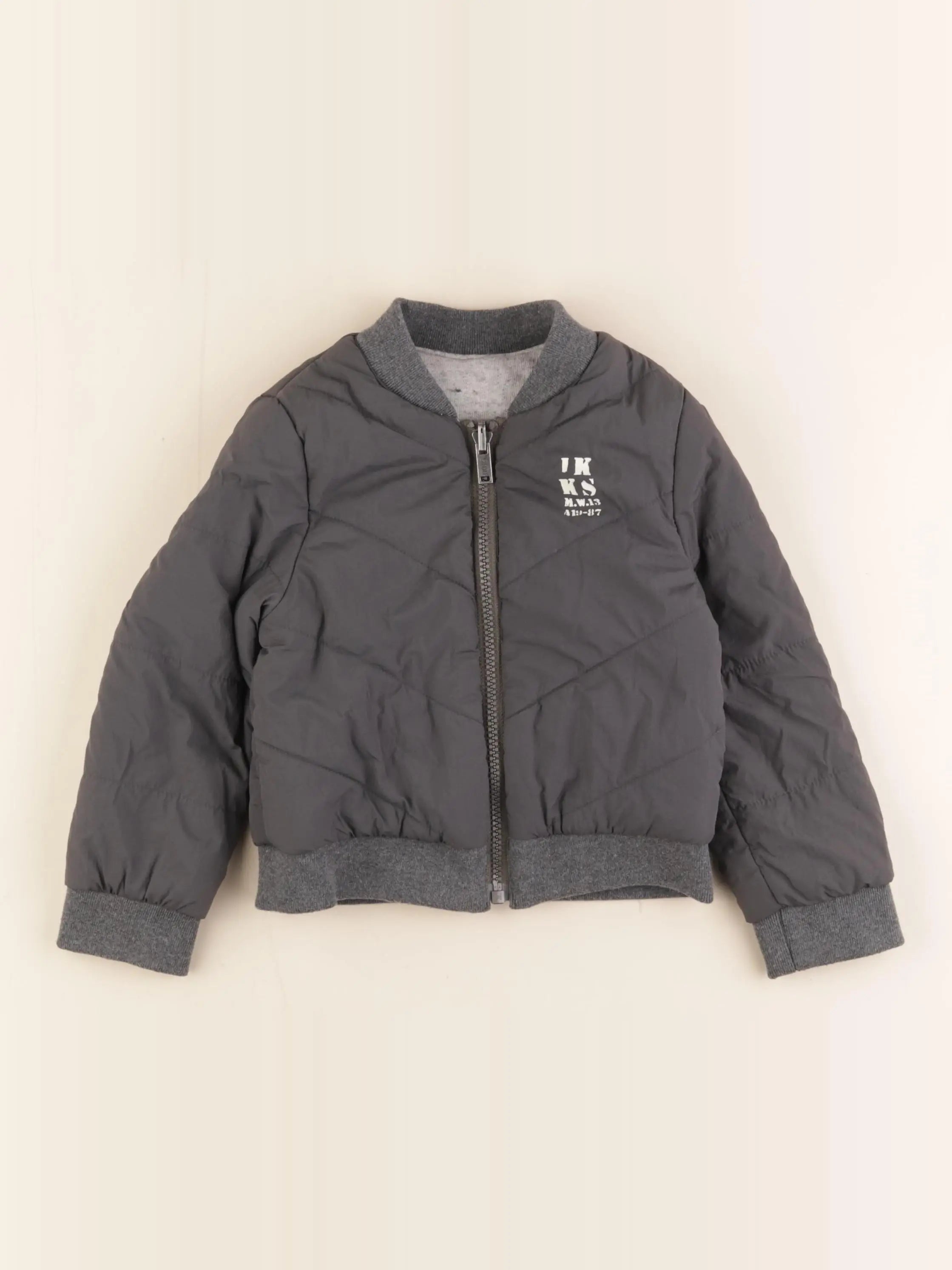 IKKS - veste réversible gris, vert - 3 ans