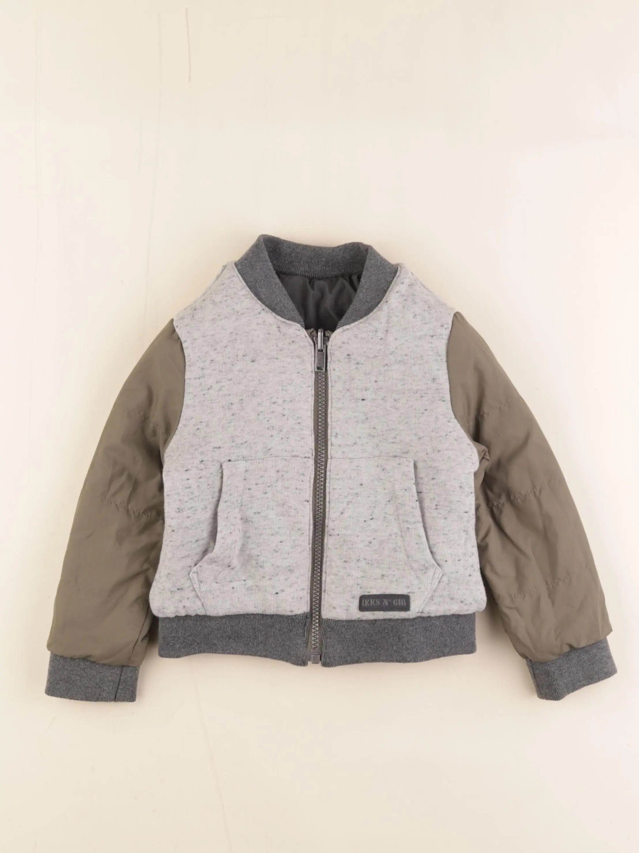 IKKS - veste réversible gris, vert - 3 ans