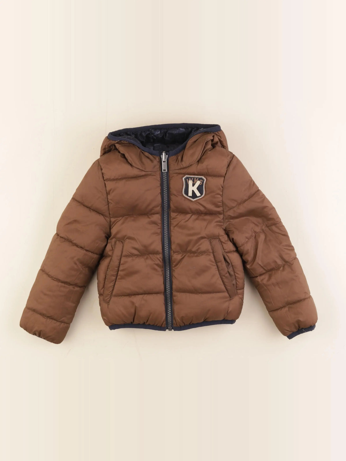 IKKS - doudoune bleu, marron - 3 ans