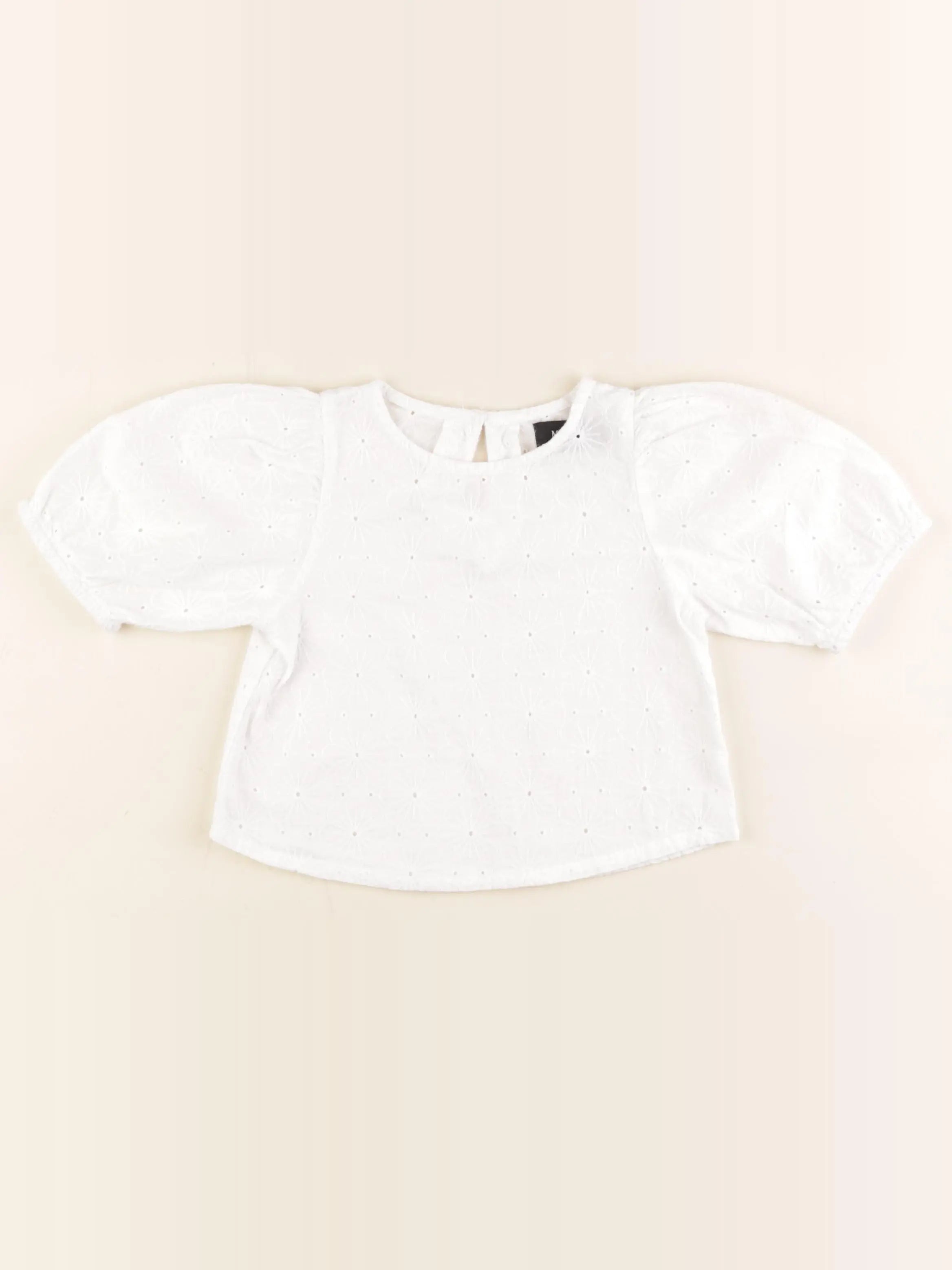 Monoprix - blouse blanc - 4 ans