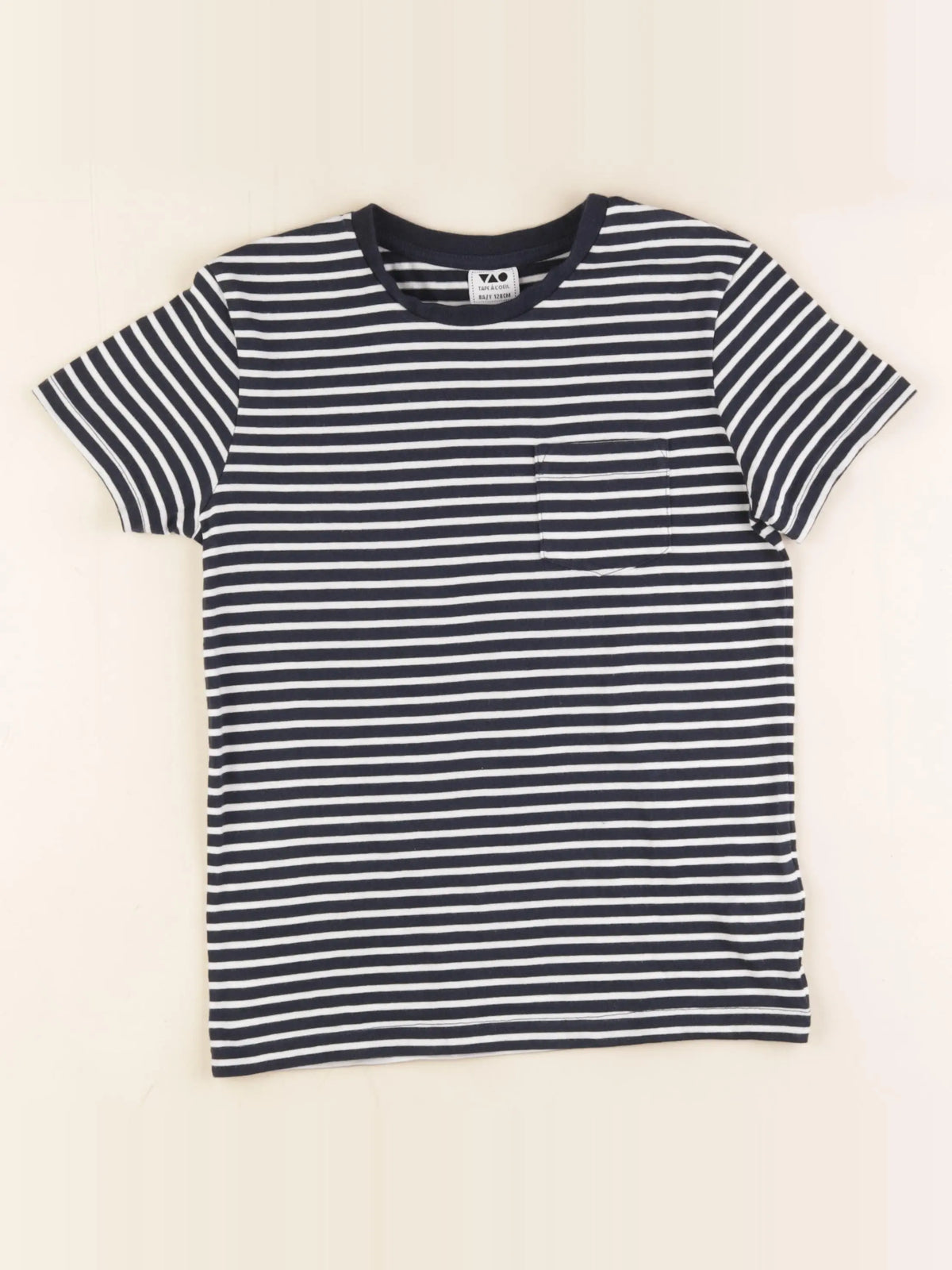 Tape à l'oeil - tee-shirt blanc, bleu - 8 ans